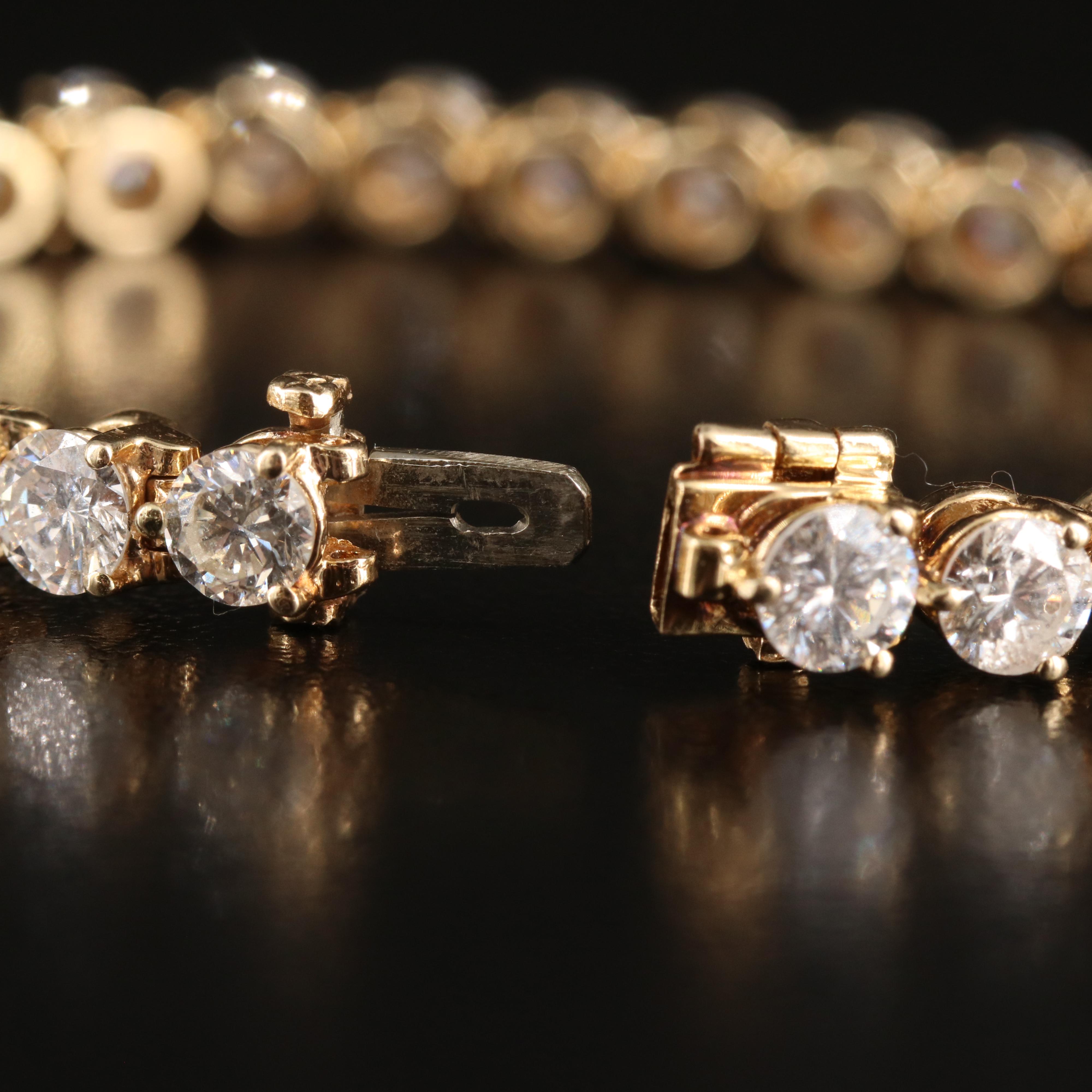 14K 11.02 CTW Diamond Line Bracelet