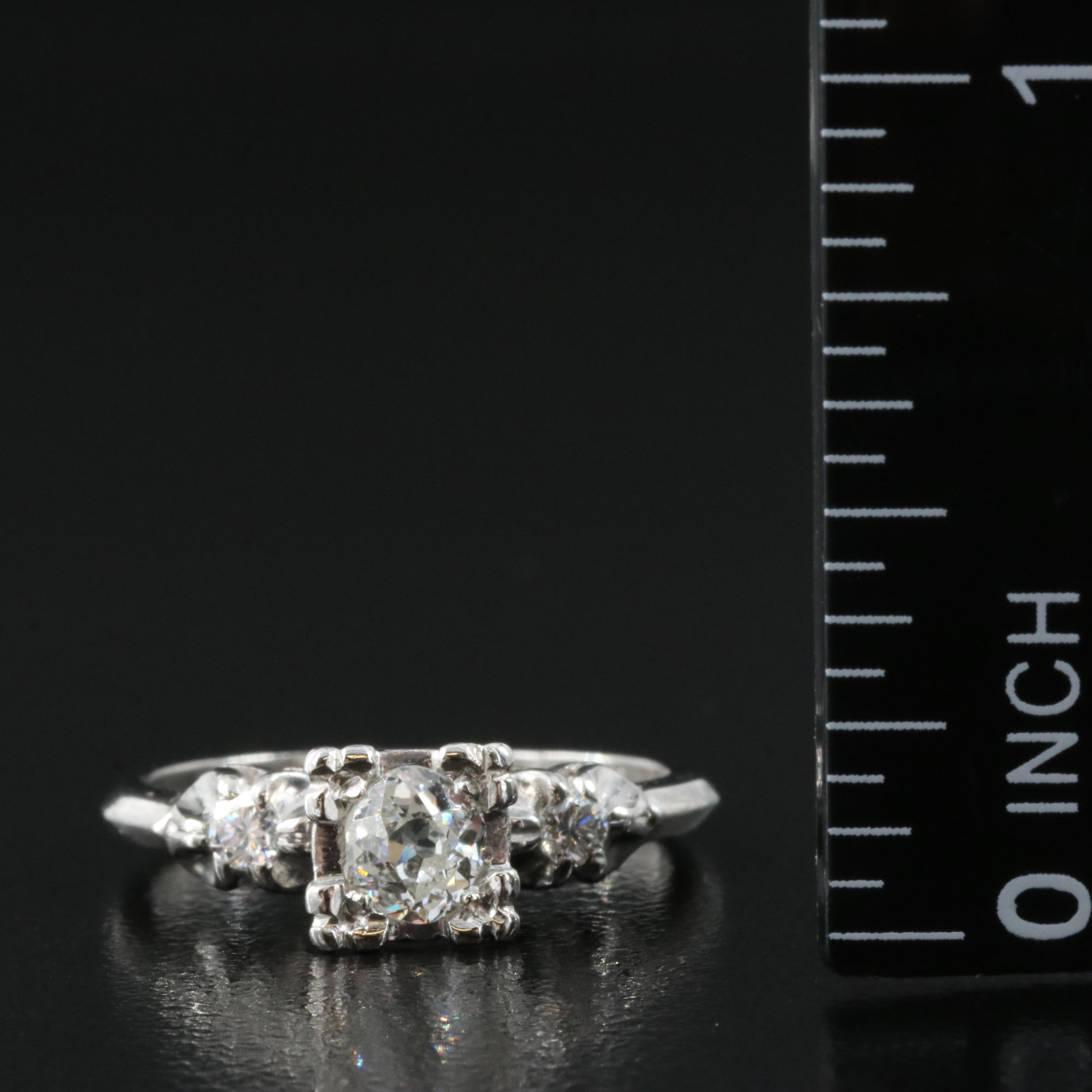 Platinum 0.43 CTW Diamond Ring
