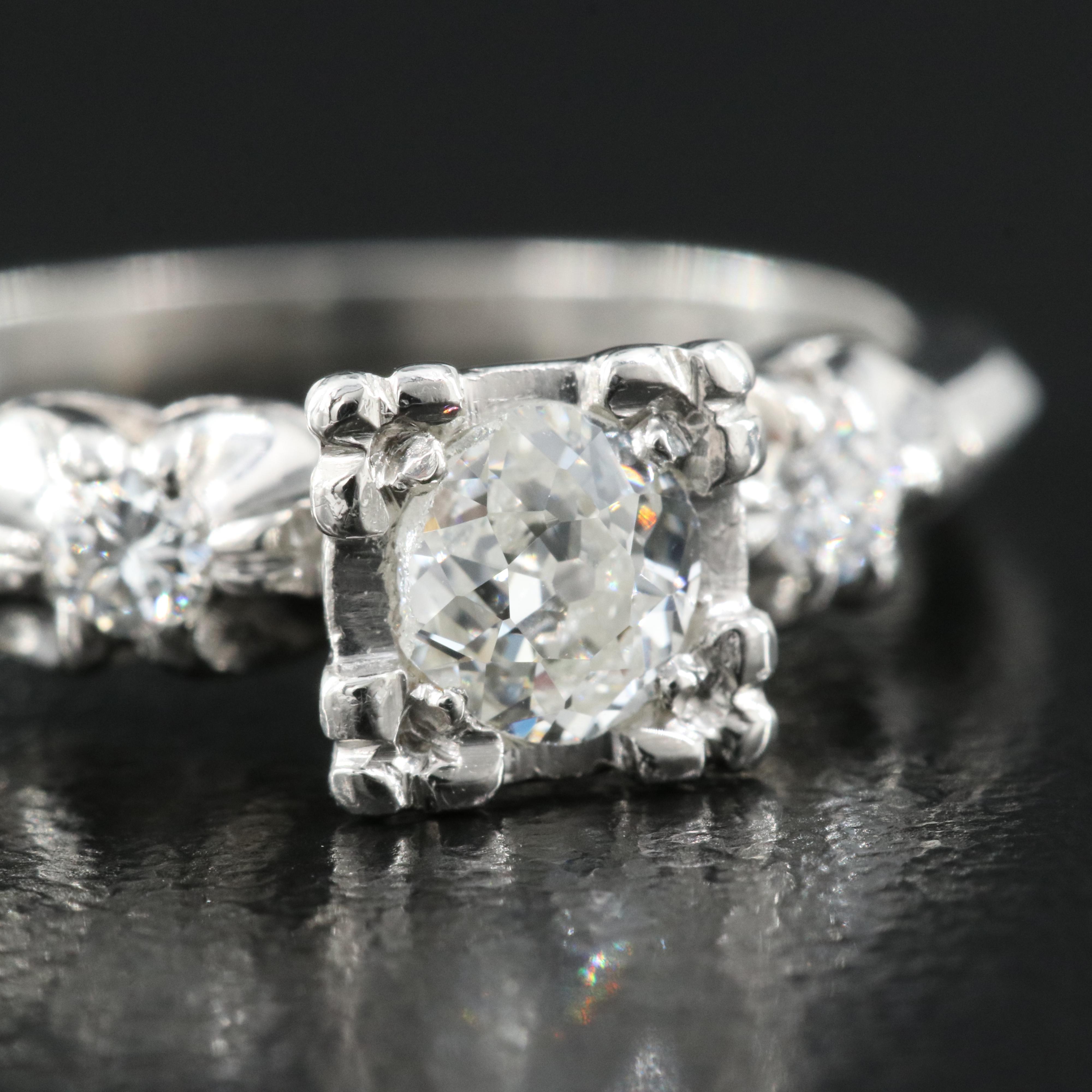 Platinum 0.43 CTW Diamond Ring