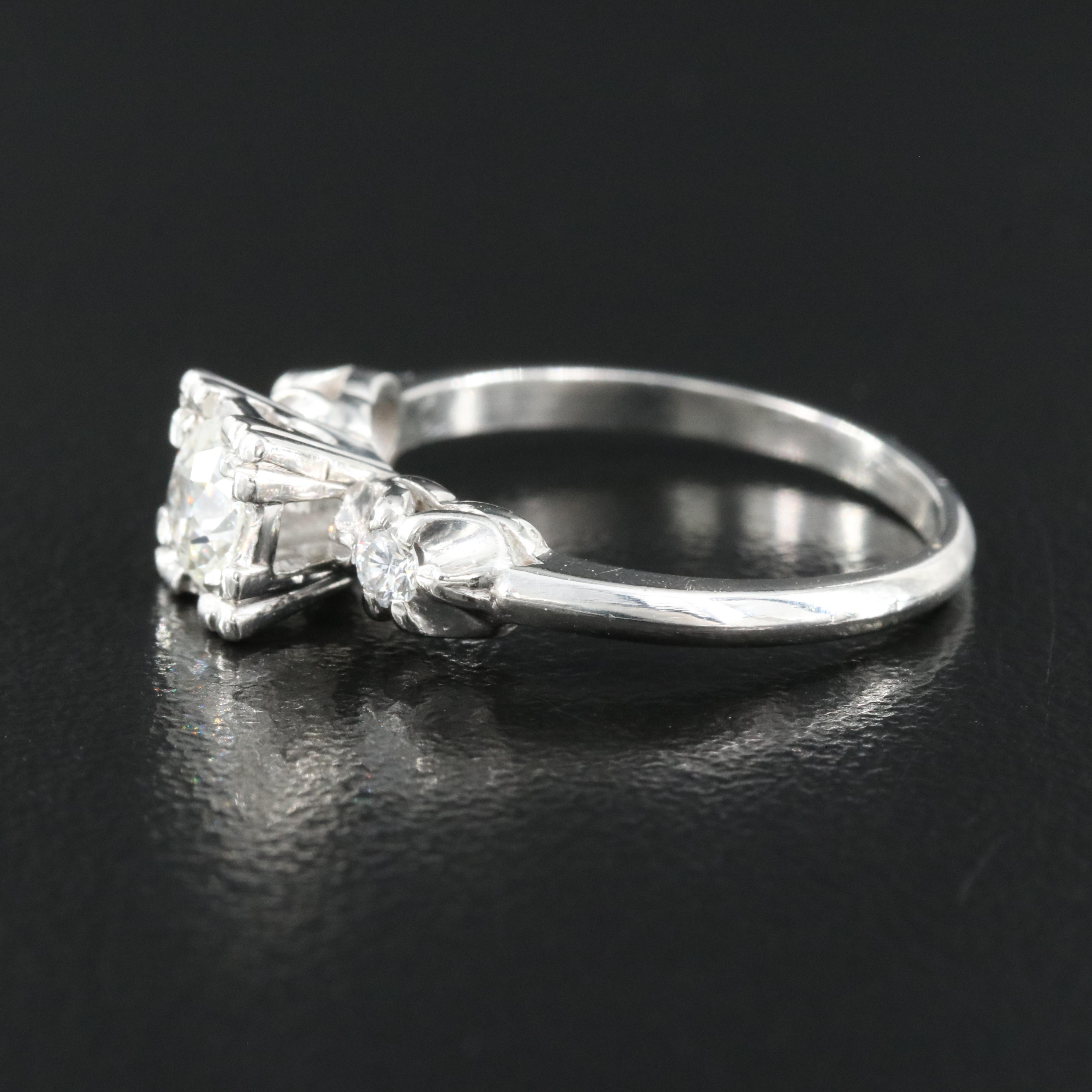 Platinum 0.43 CTW Diamond Ring