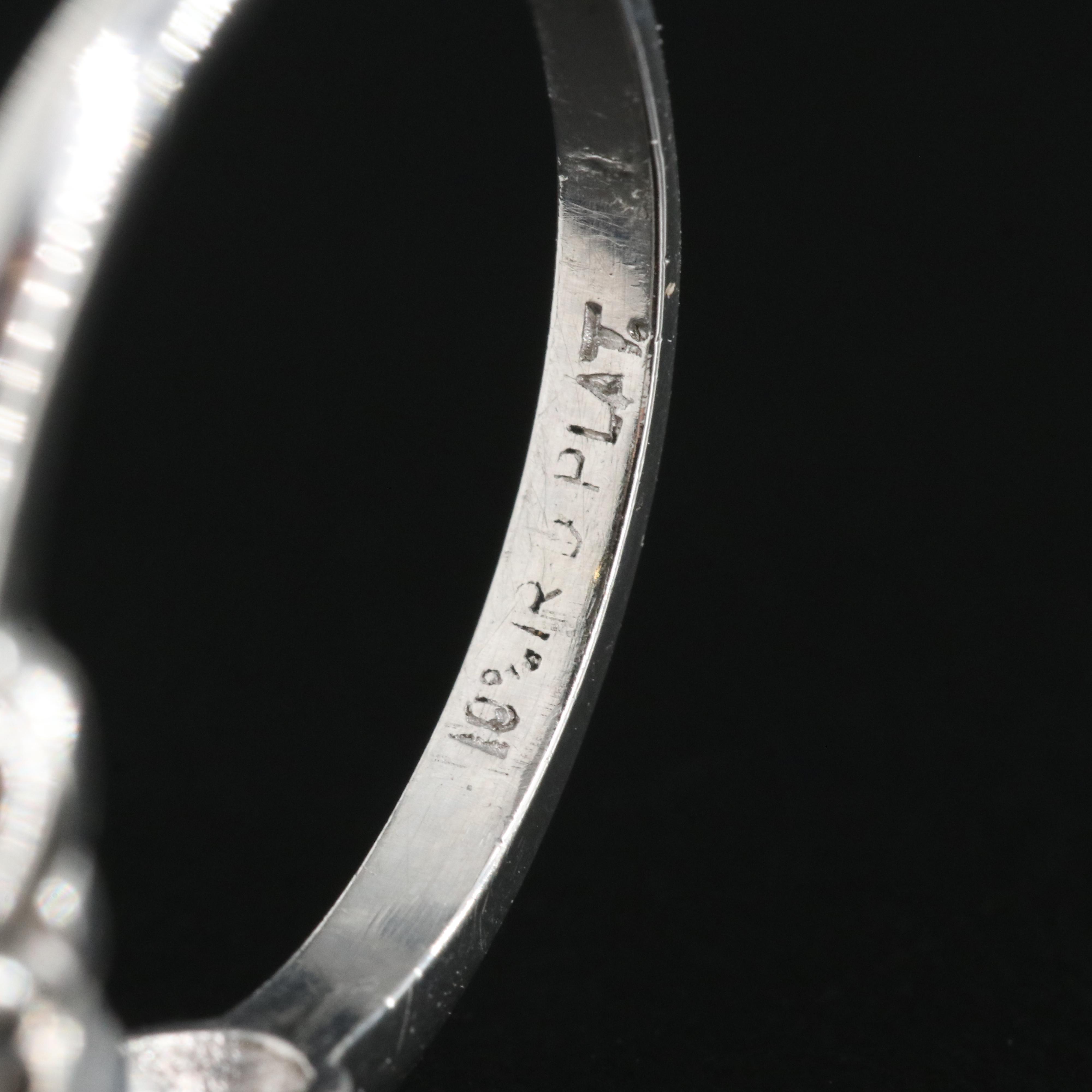 Platinum 0.43 CTW Diamond Ring