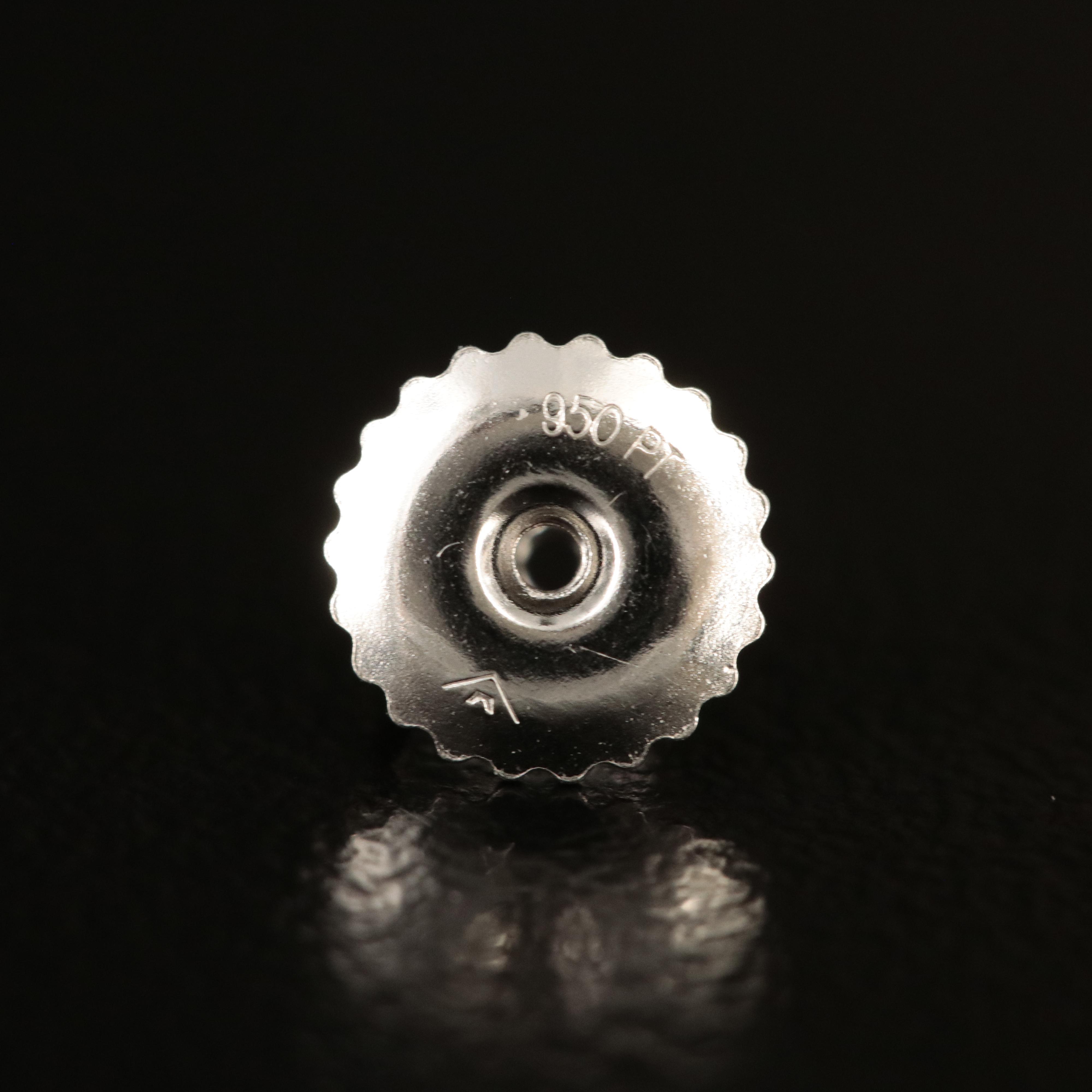 Platinum 3.26 CTW Lab Grown Diamond Stud Earrings