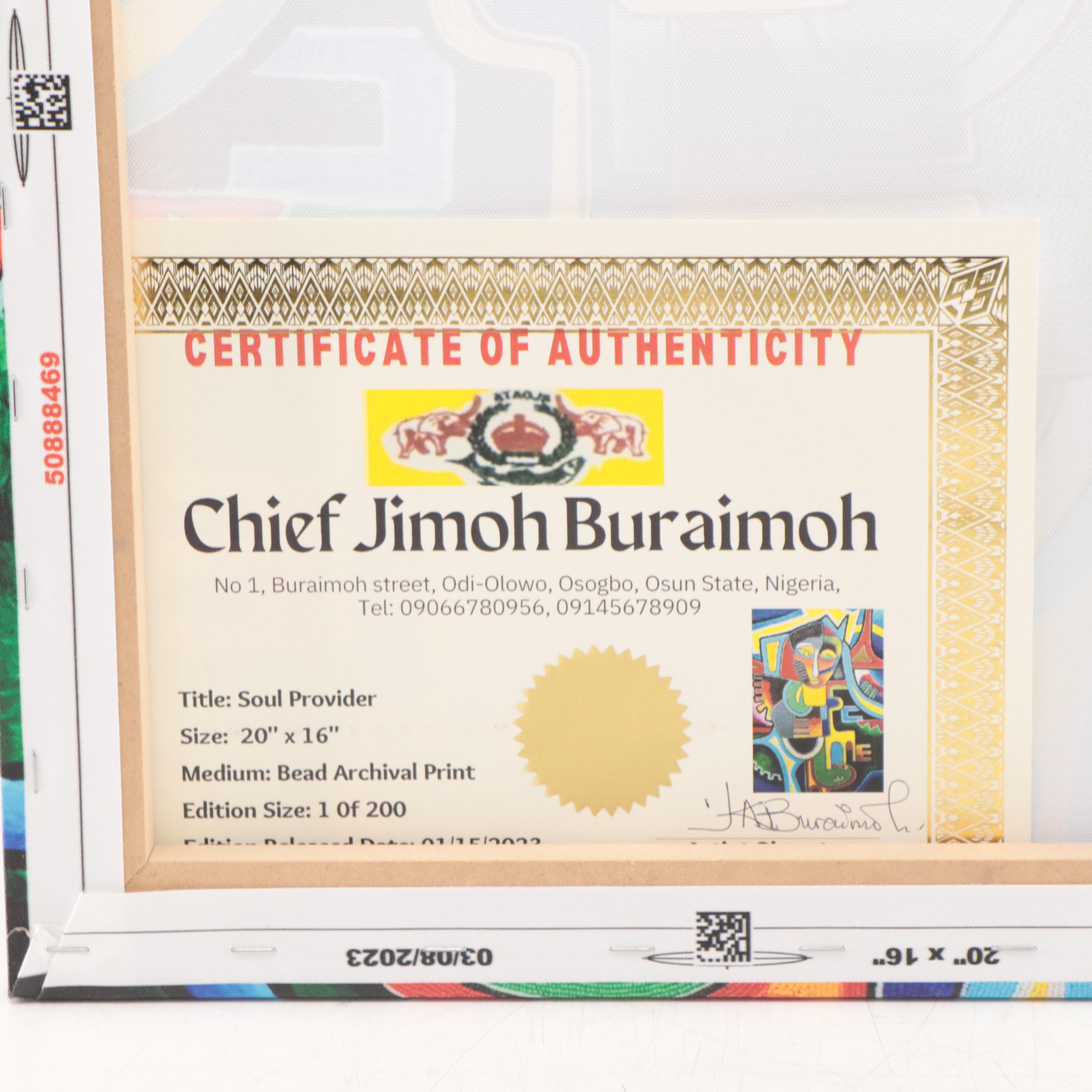 Chief Jimoh Buraimoh Giclée "Soul Provider," 2023