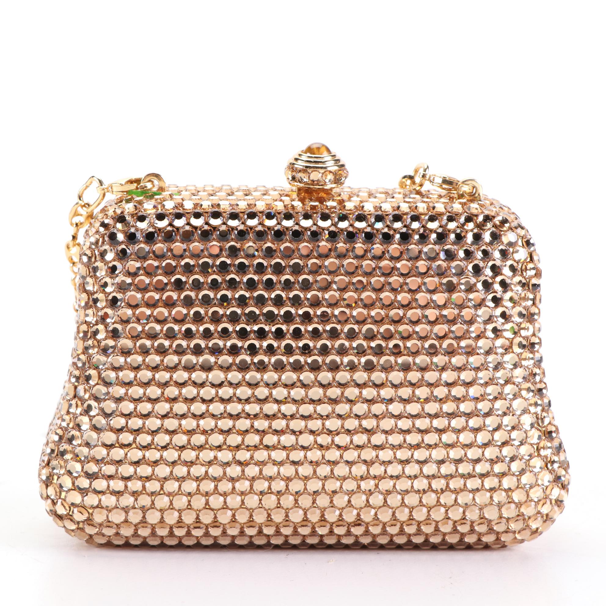 Stephanie Swarovski Crystal Mini Clutch with Box