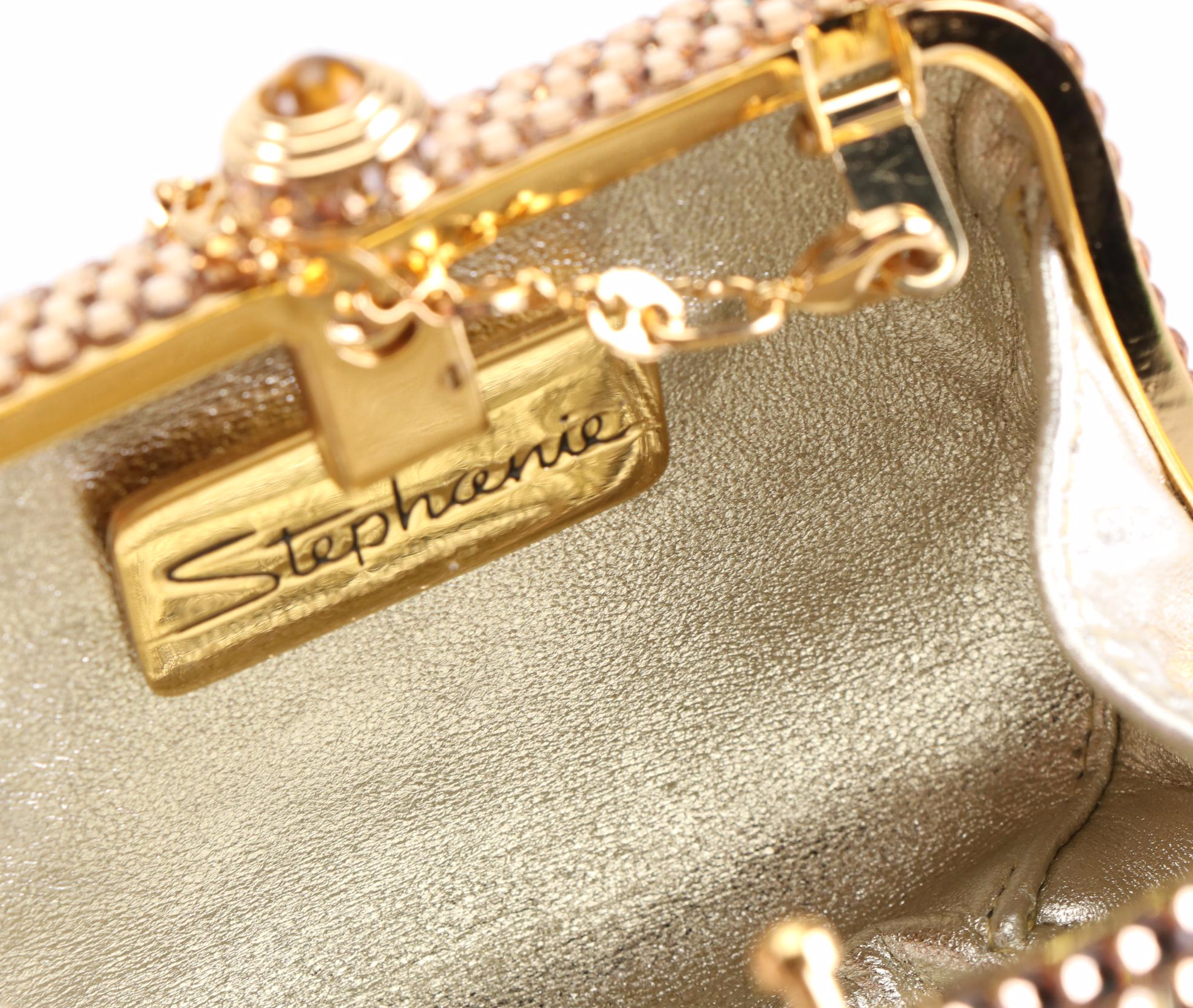 Stephanie Swarovski Crystal Mini Clutch with Box