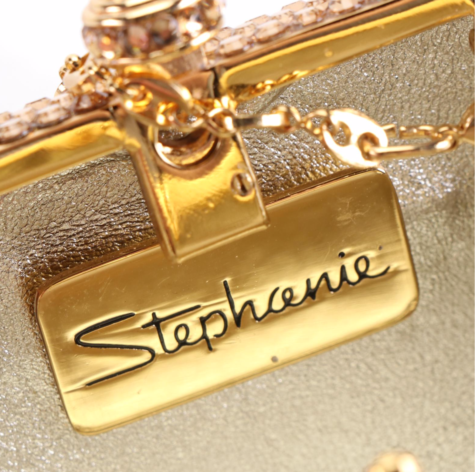 Stephanie Swarovski Crystal Mini Clutch with Box