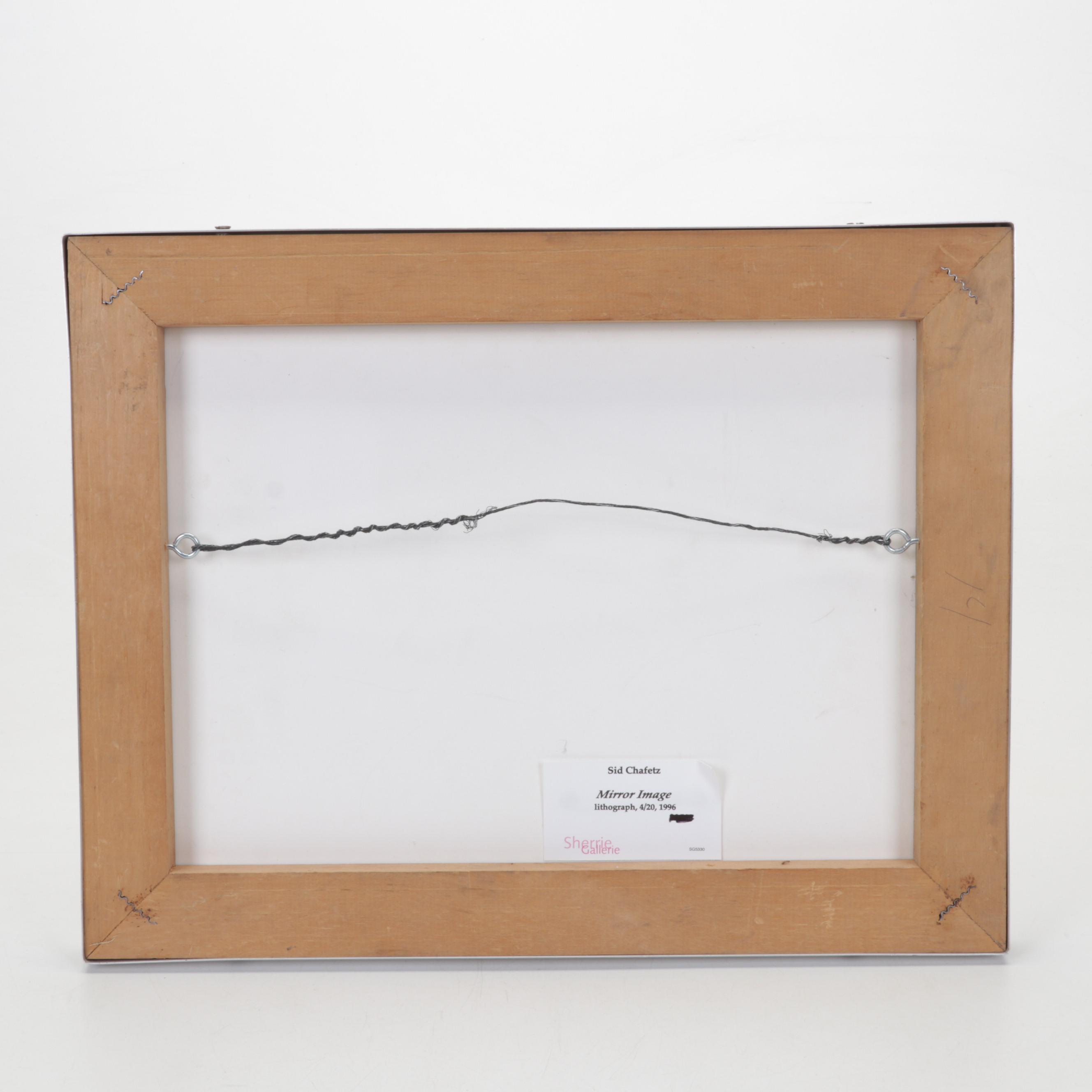 Sidney Chafetz Color Lithograph "Mirror Image," 1996