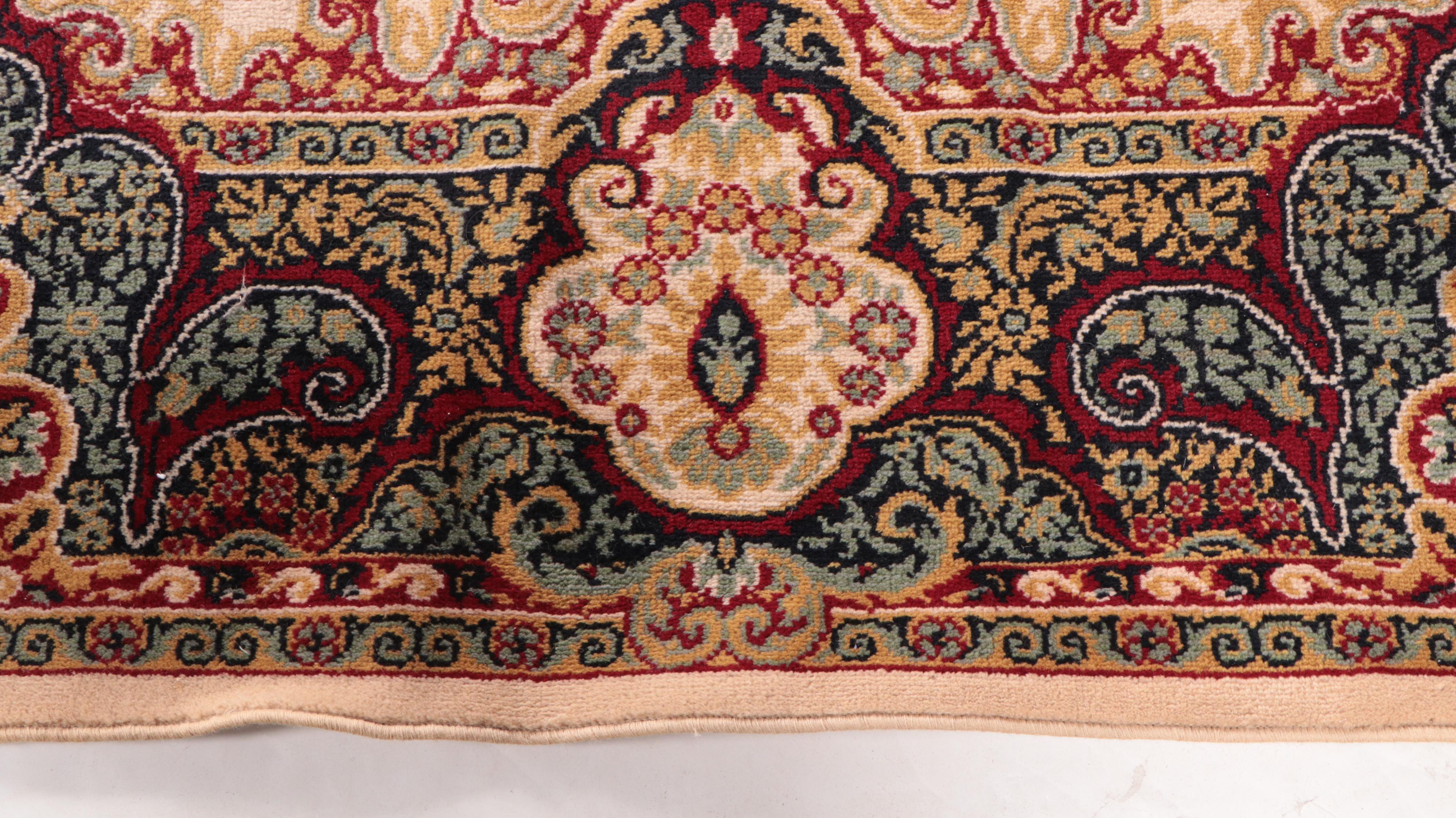 8'3 x 11'11 Machine-Made Indo-Persian Kerman Style Area Rug