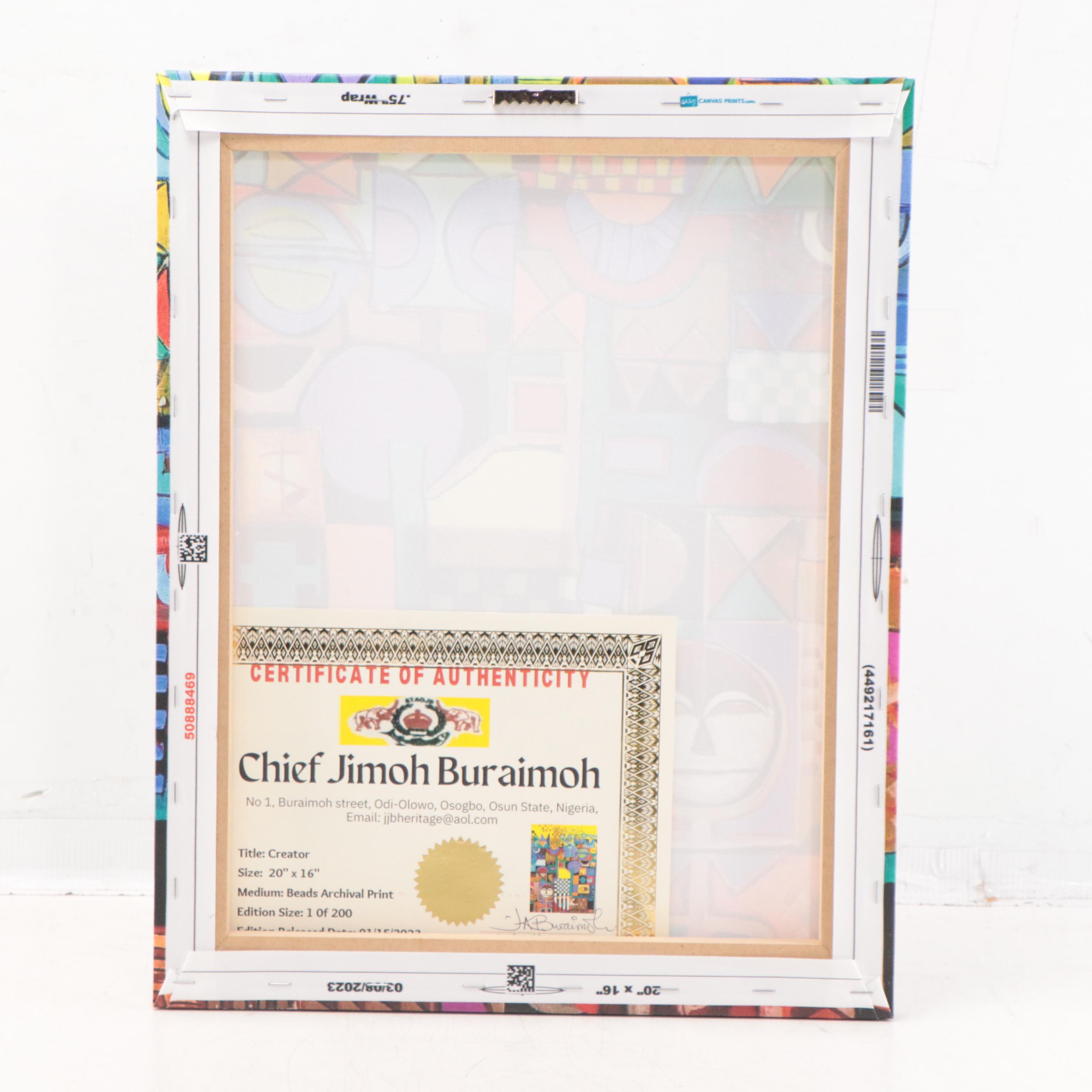 Chief Jimoh Buraimoh Giclée "Creator," 2023