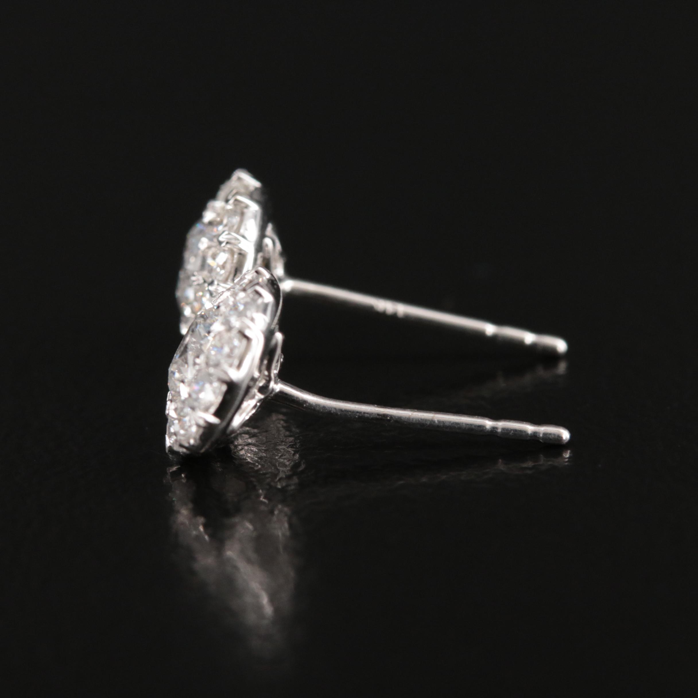 14K 1.01 CTW Lab Grown Stud Earrings