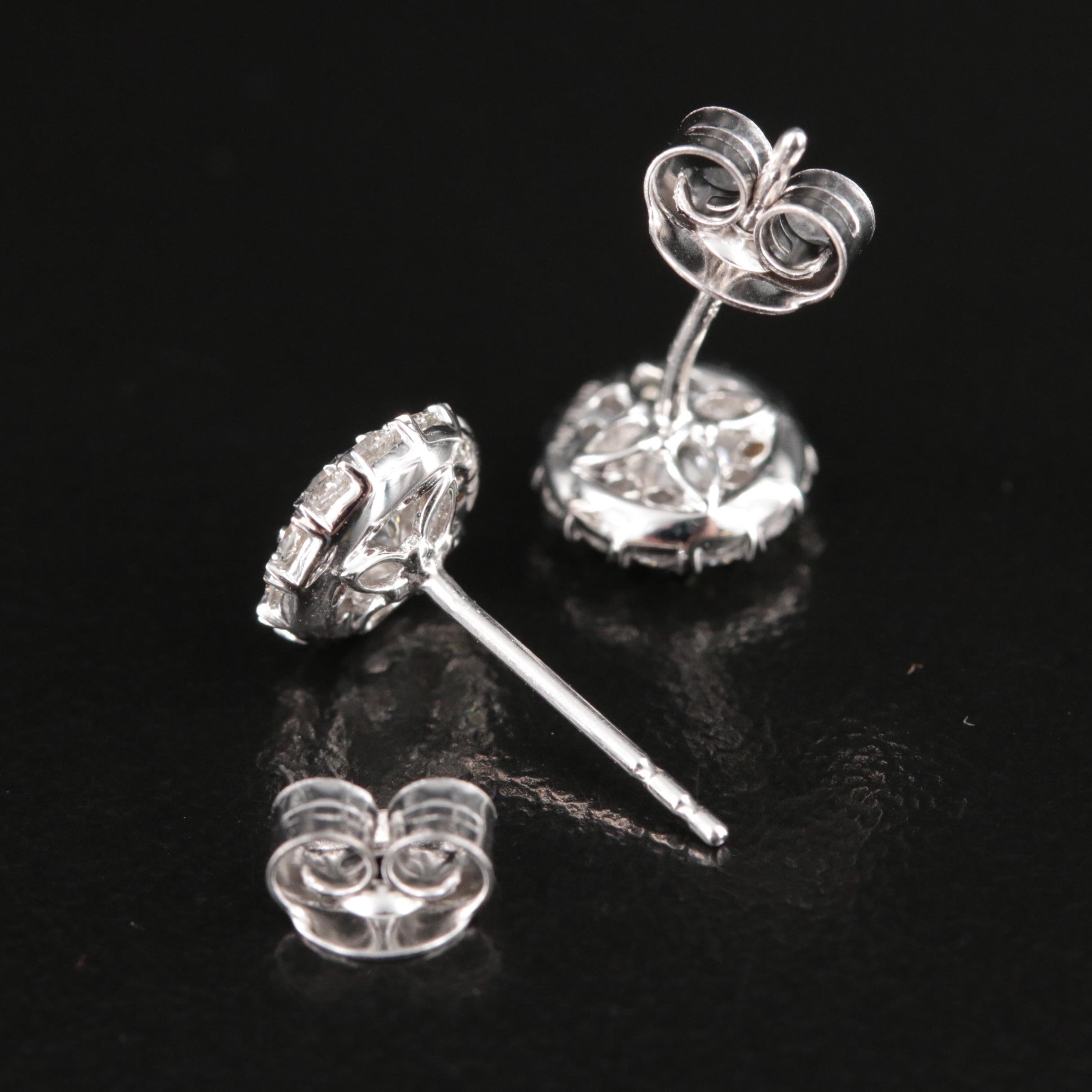 14K 1.01 CTW Lab Grown Stud Earrings