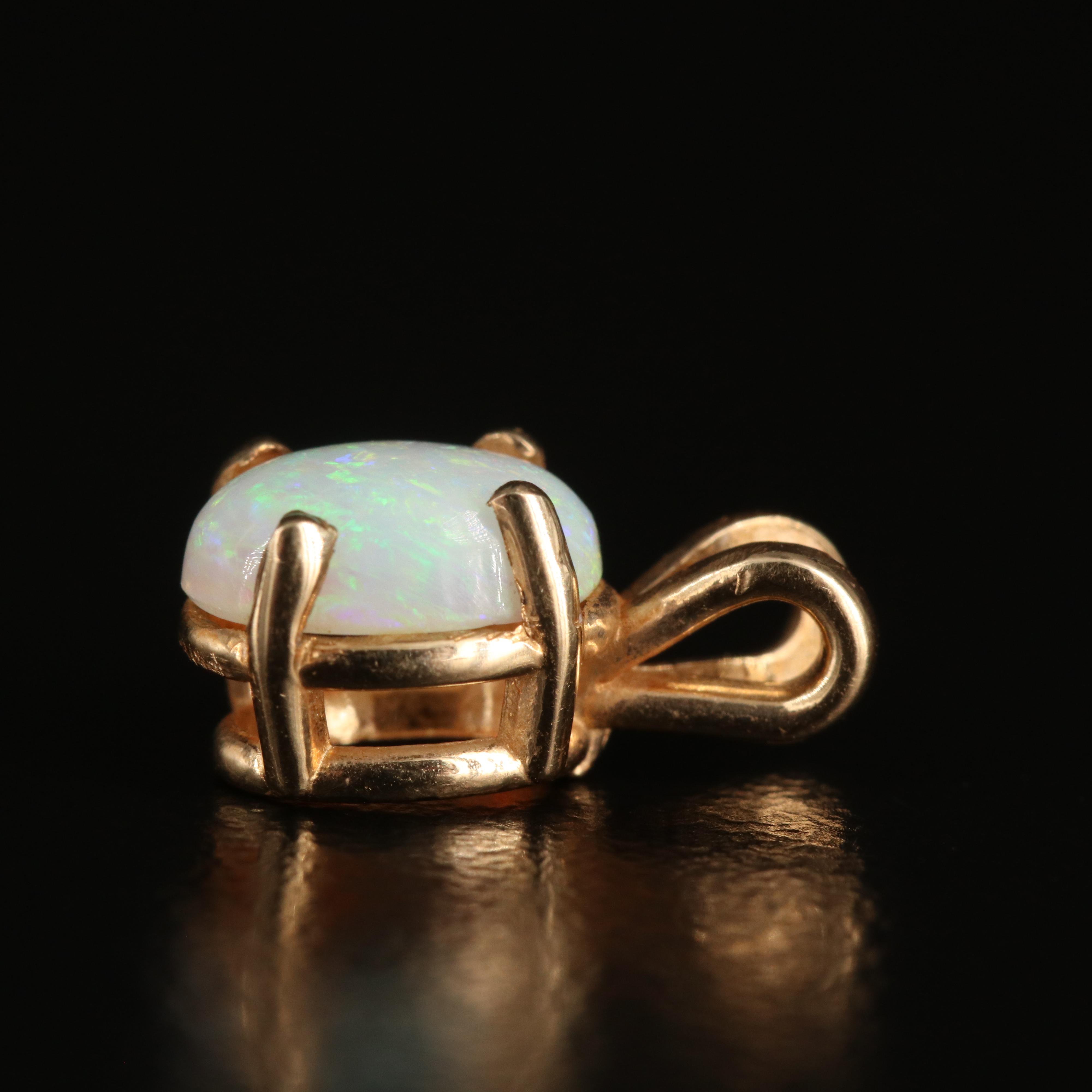 14K Opal Pendant