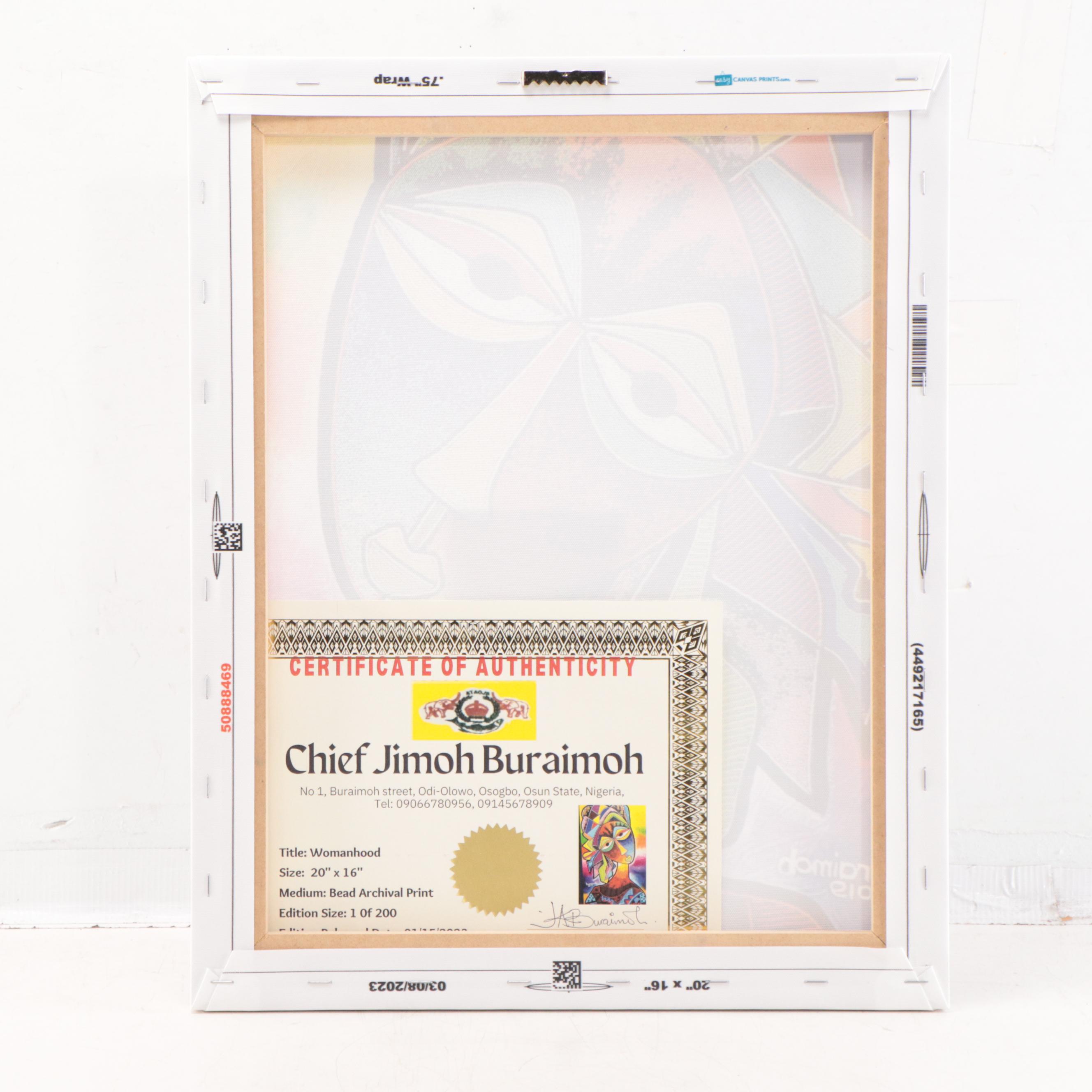 Chief Jimoh Buraimoh Giclée "Womanhood," 2023