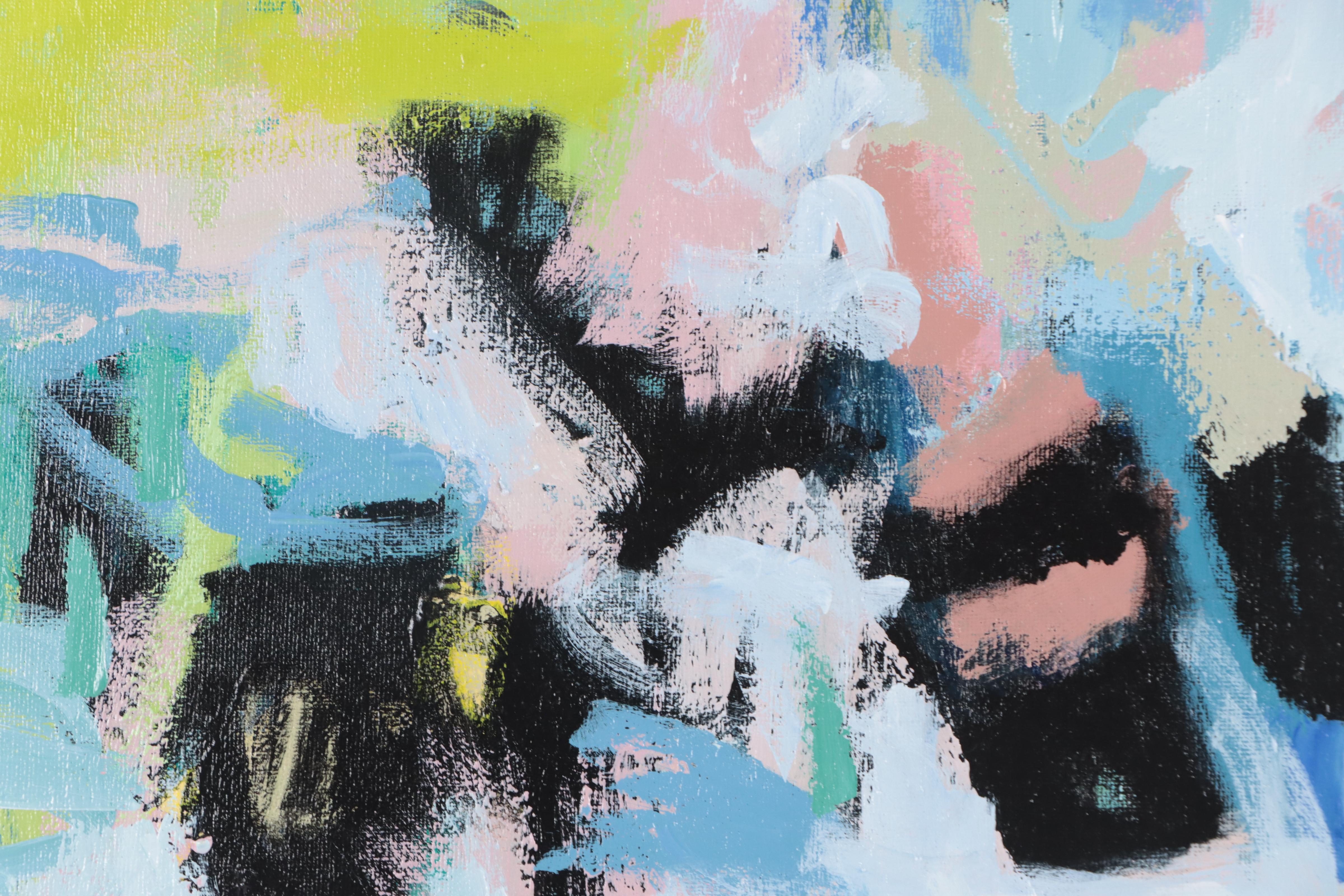 Lee Hafer Abstract Acrylic Painting, 21st Century