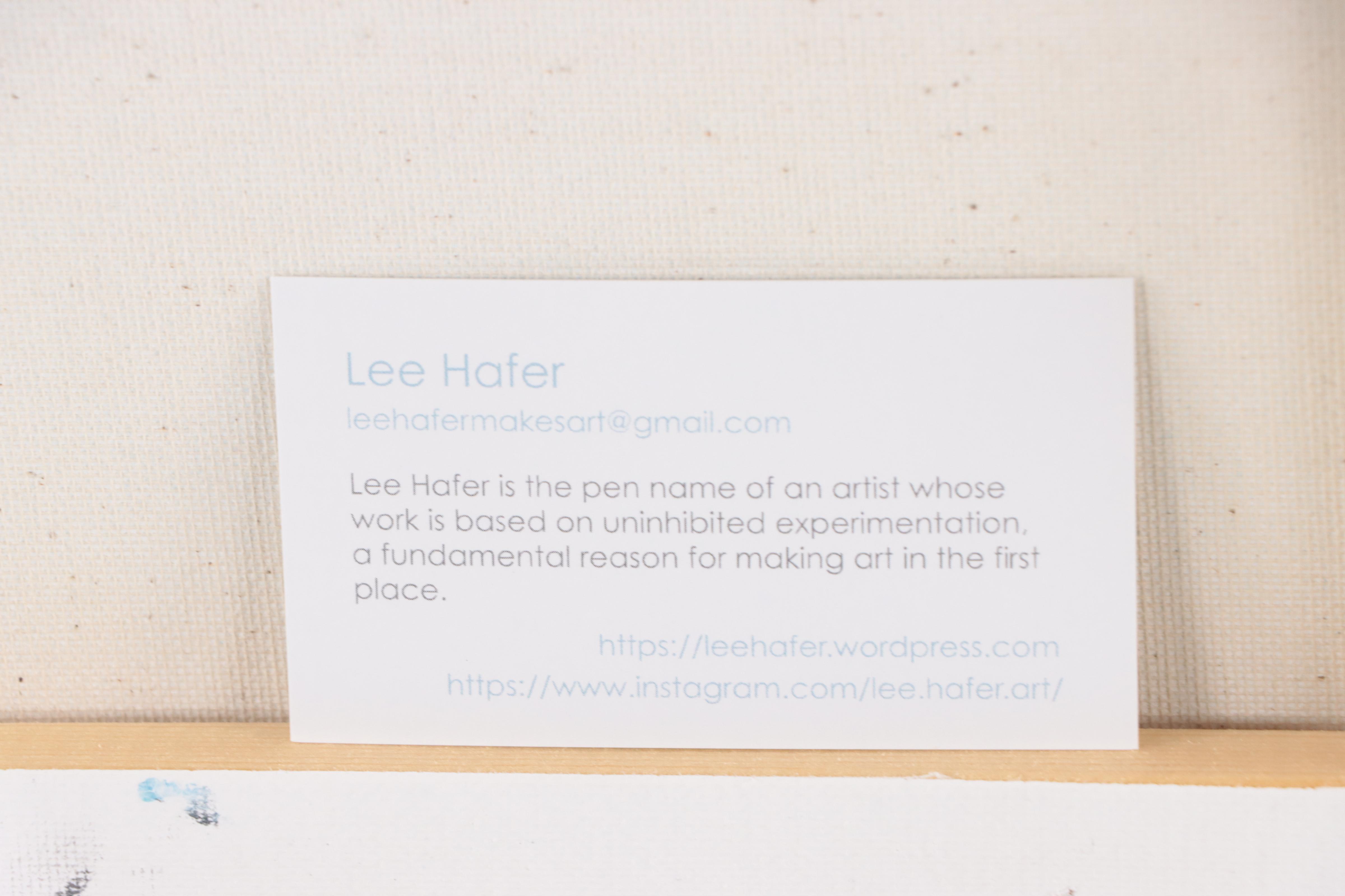 Lee Hafer Abstract Acrylic Painting, 21st Century