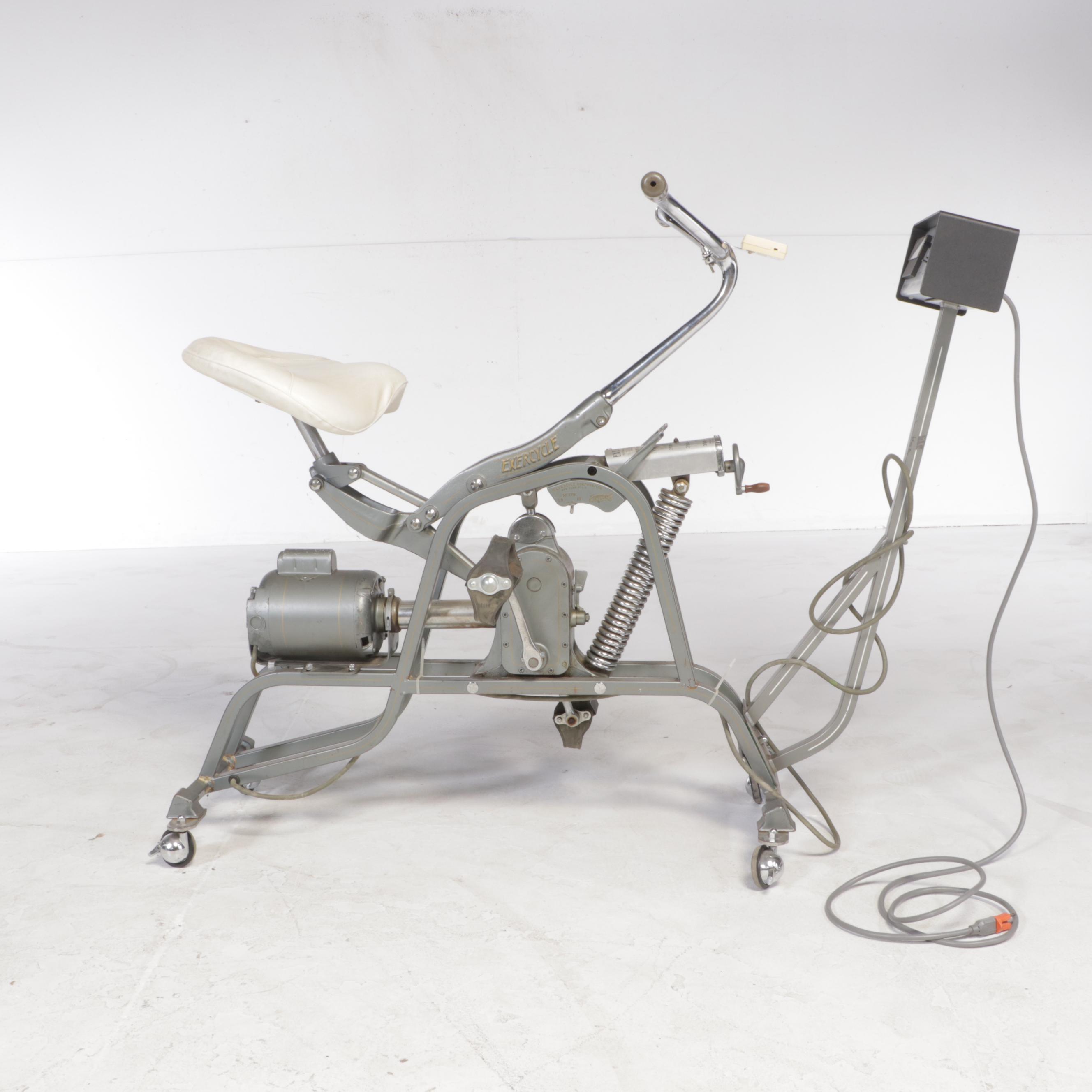 PEP "Exercycle" Electric Stationary Fitness Bike, Mid to Late 20th Century