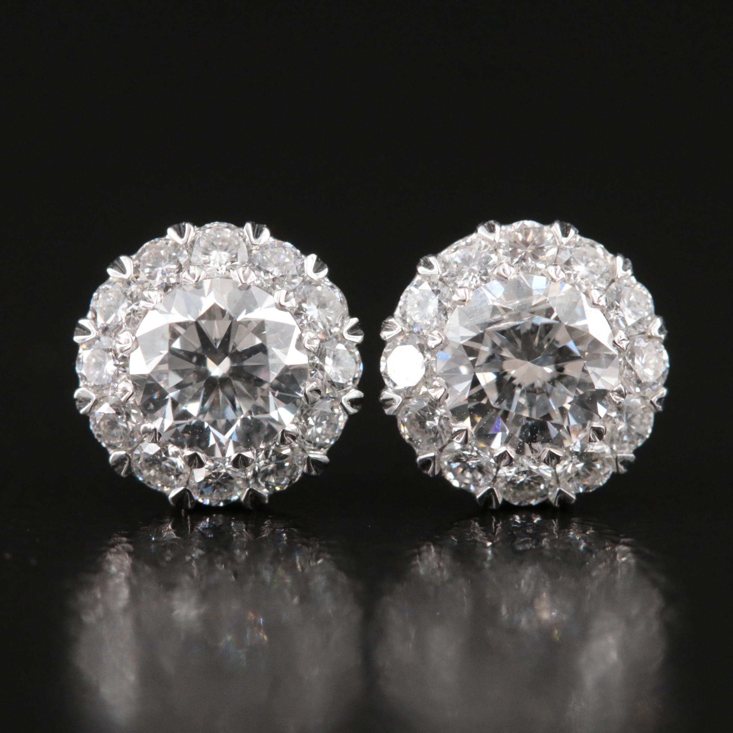 14K 1.01 Lab Grown Diamonds Stud Earrings