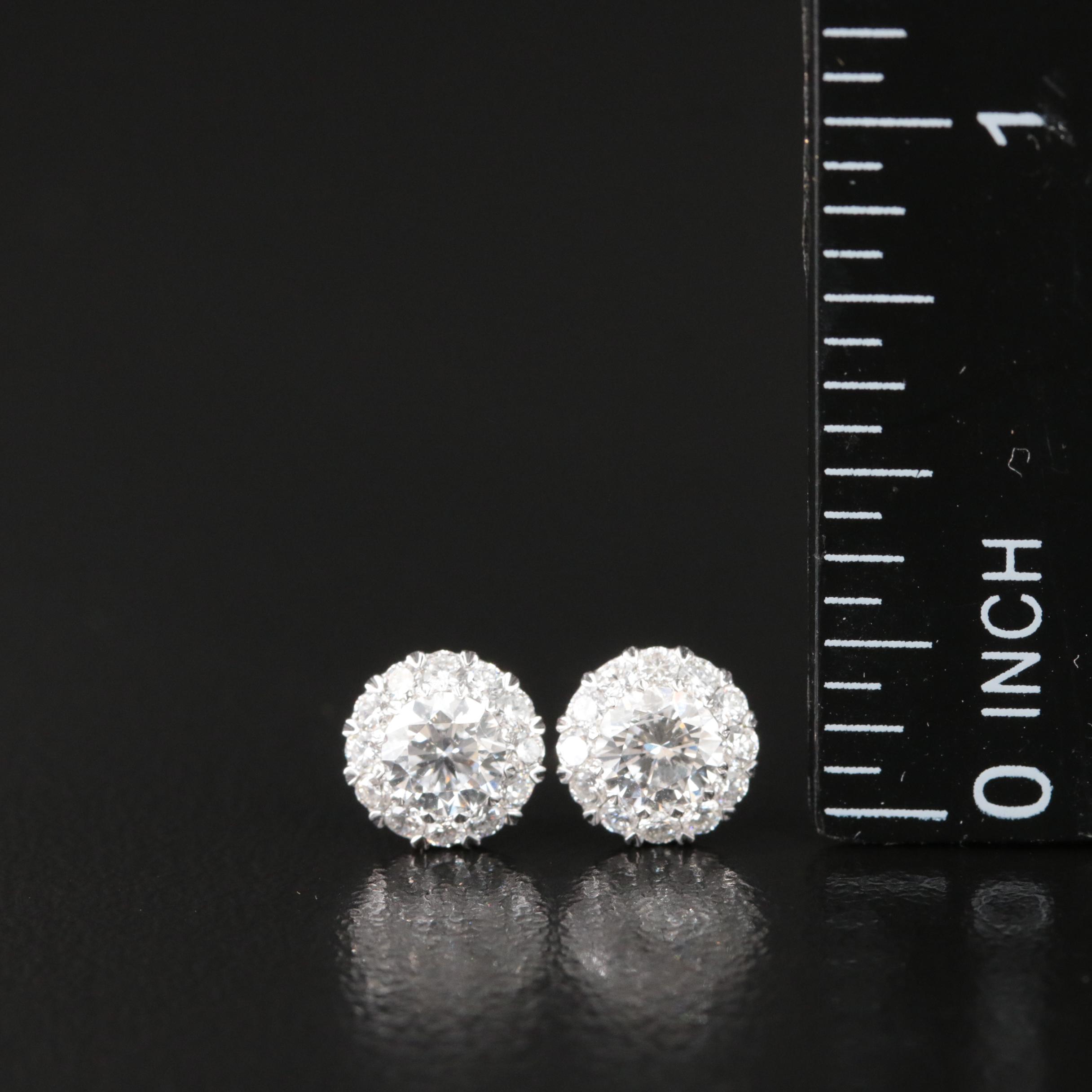 14K 1.01 Lab Grown Diamonds Stud Earrings