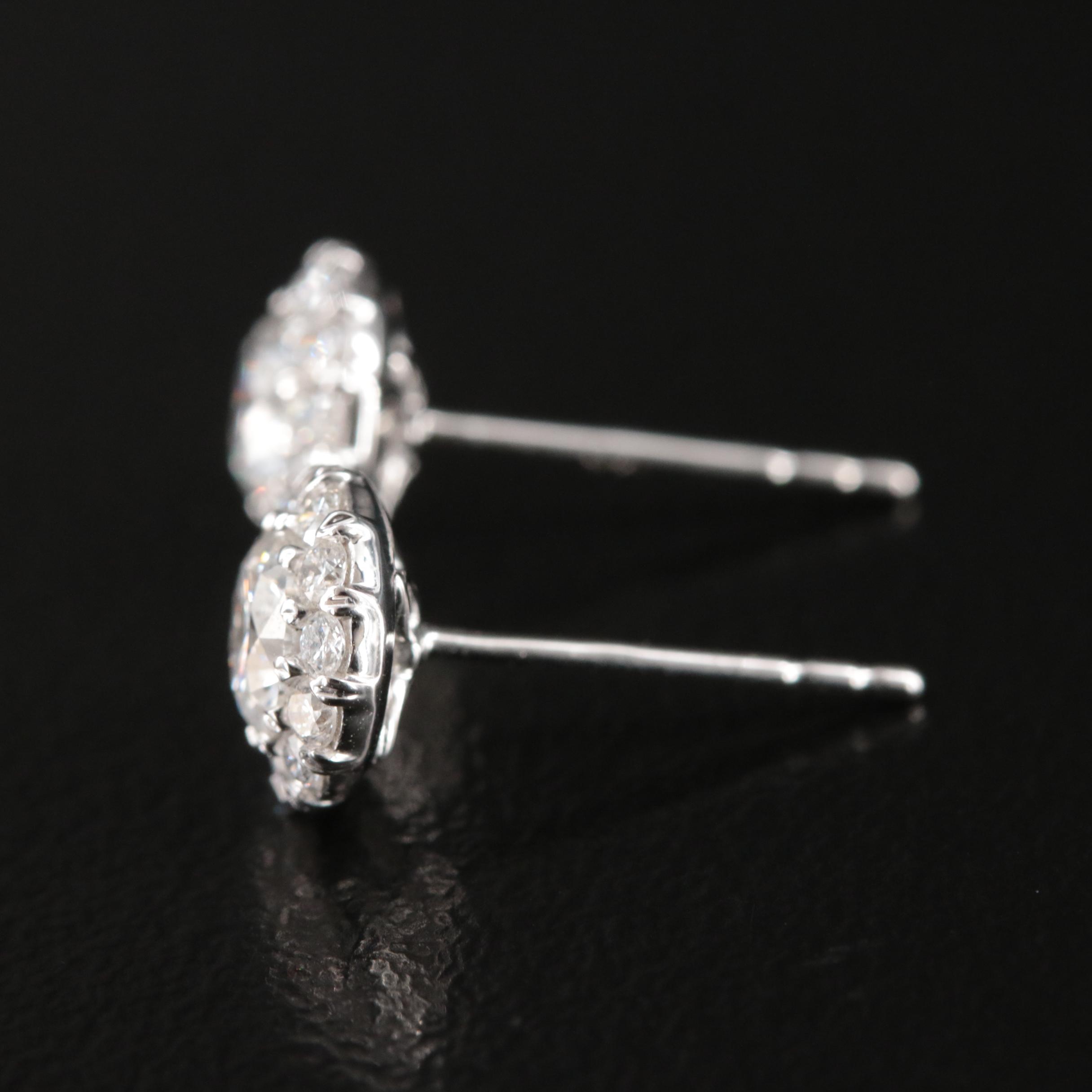14K 1.01 Lab Grown Diamonds Stud Earrings
