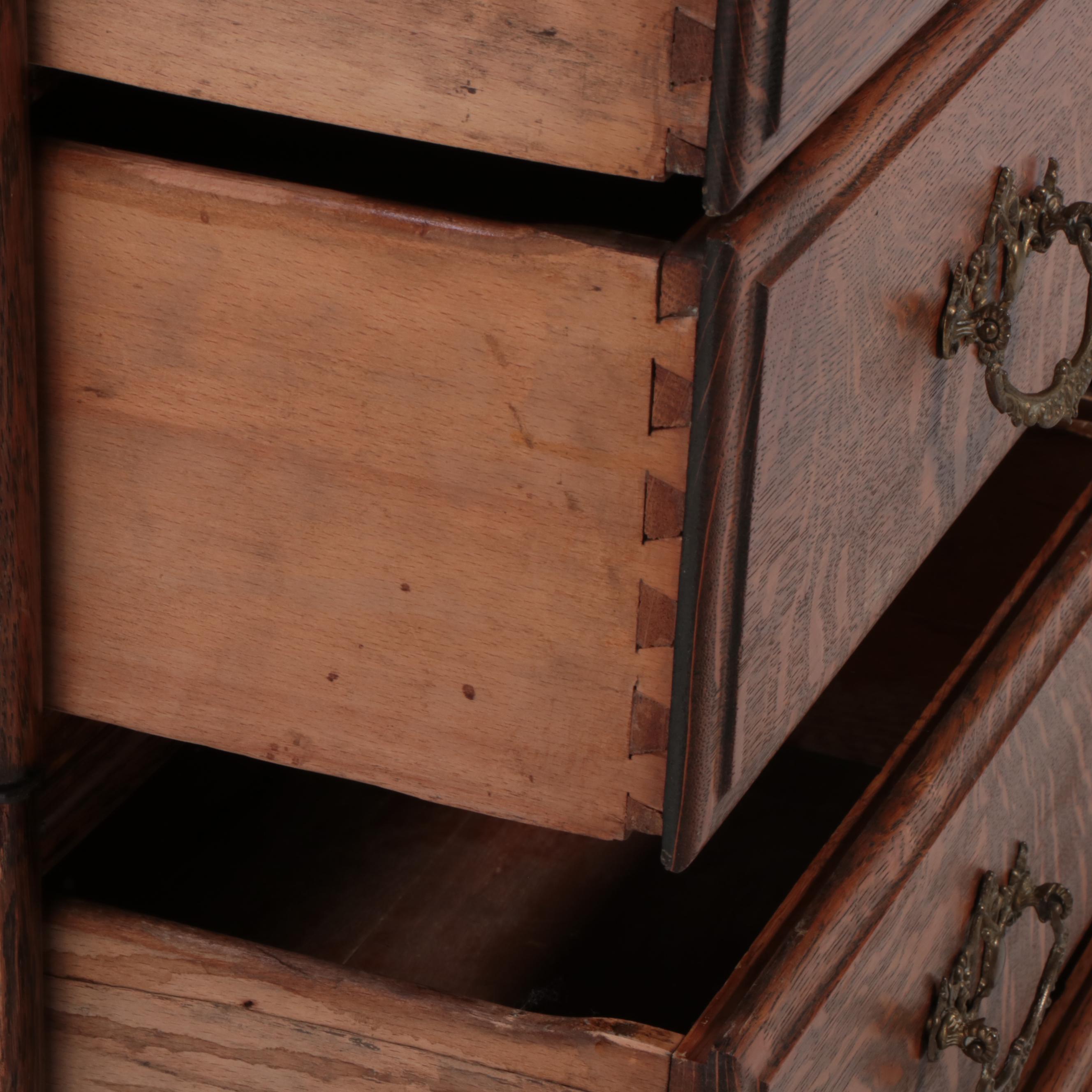 American Quartersawn Oak Eight-Drawer Stacking File Cabinet, Early 20th Century