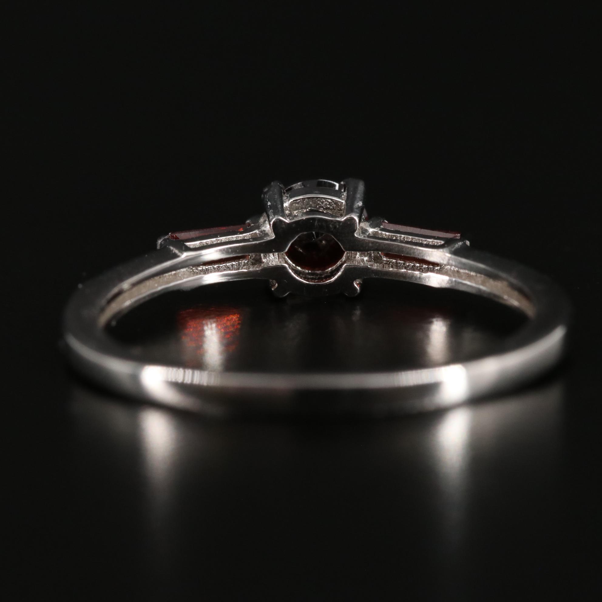 Sterling Garnet Ring