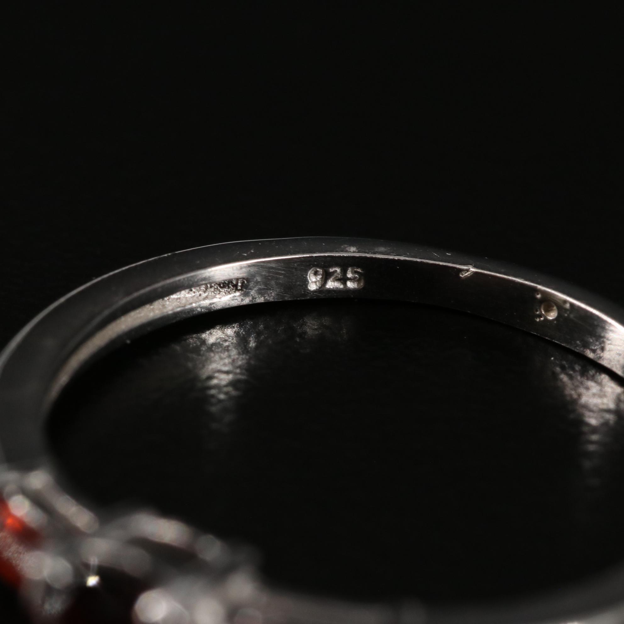 Sterling Garnet Ring