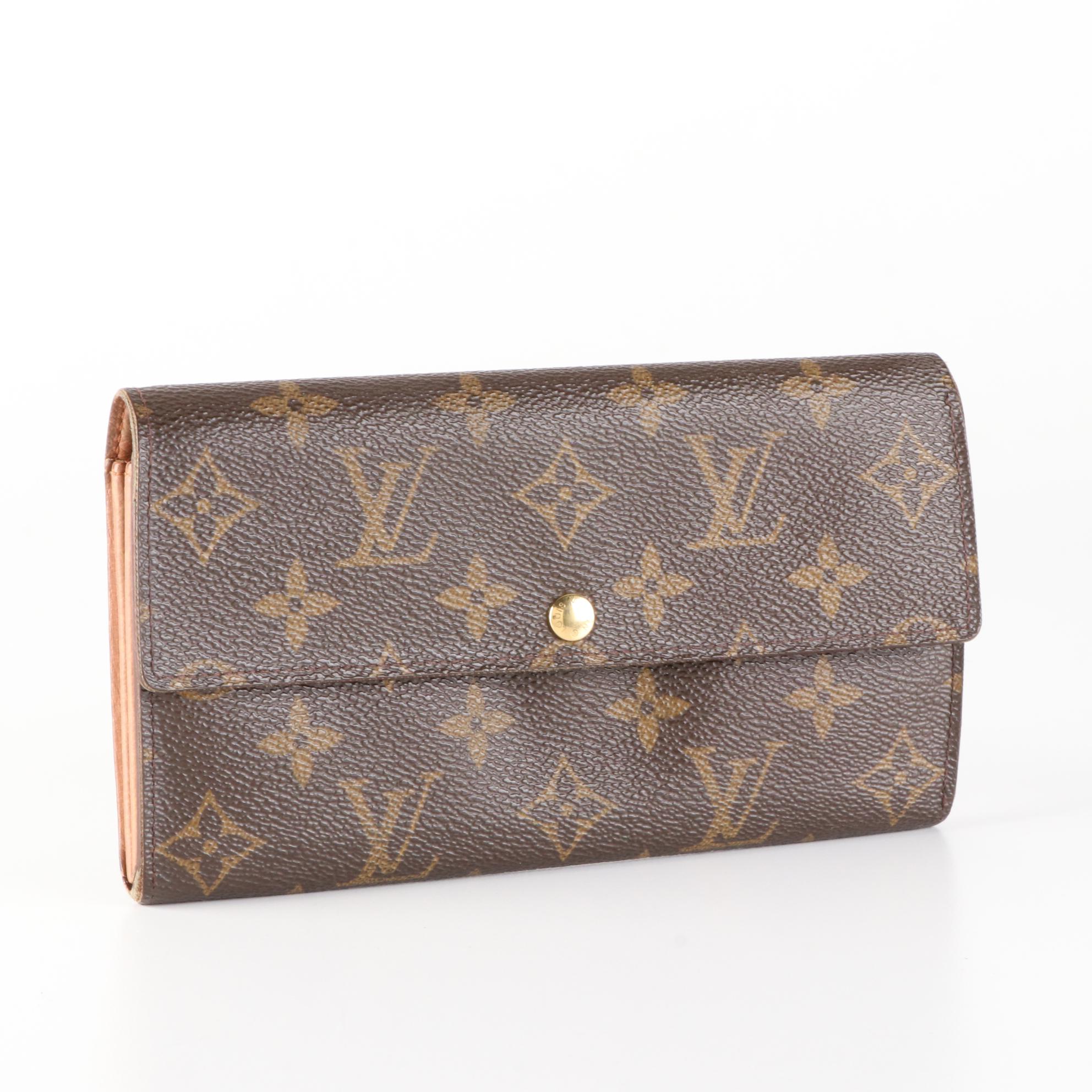 Louis Vuitton Sarah Wallet in Monogram Canvas and Leather