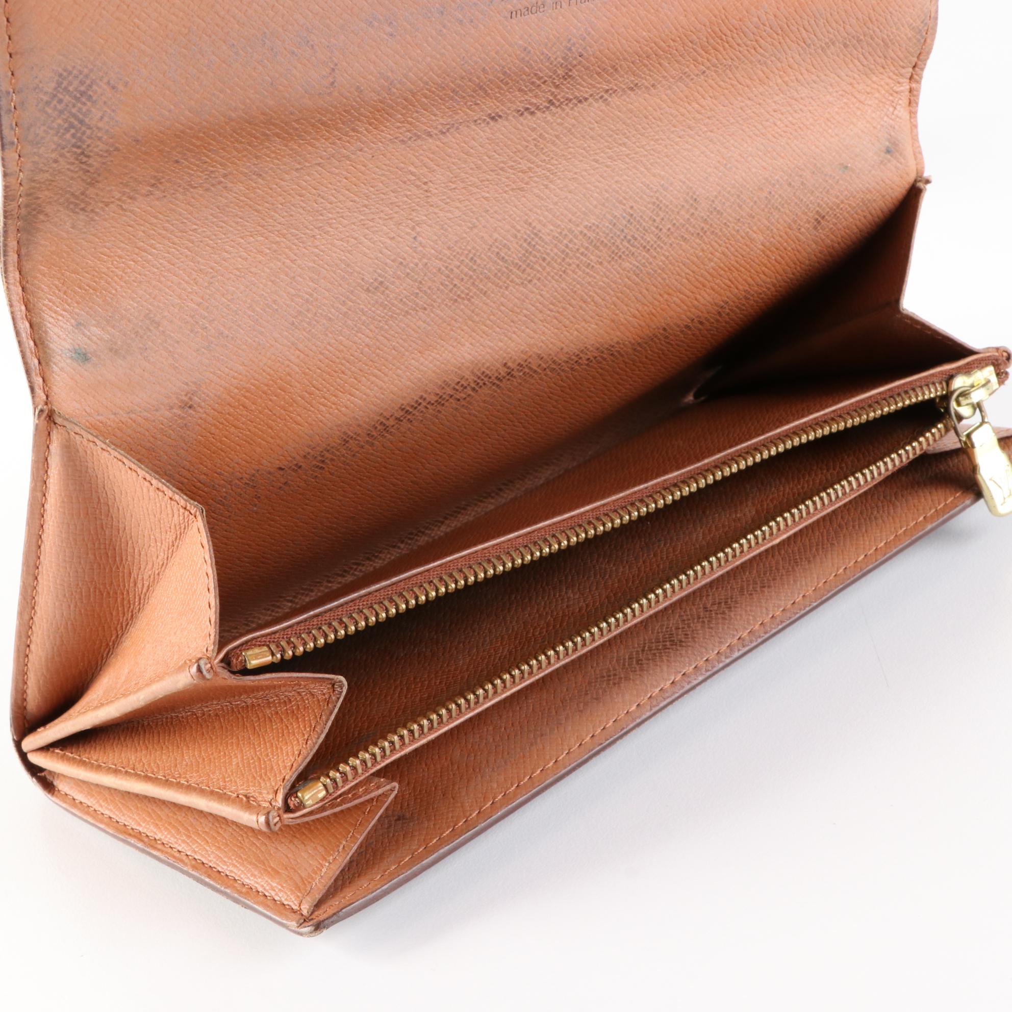 Louis Vuitton Sarah Wallet in Monogram Canvas and Leather