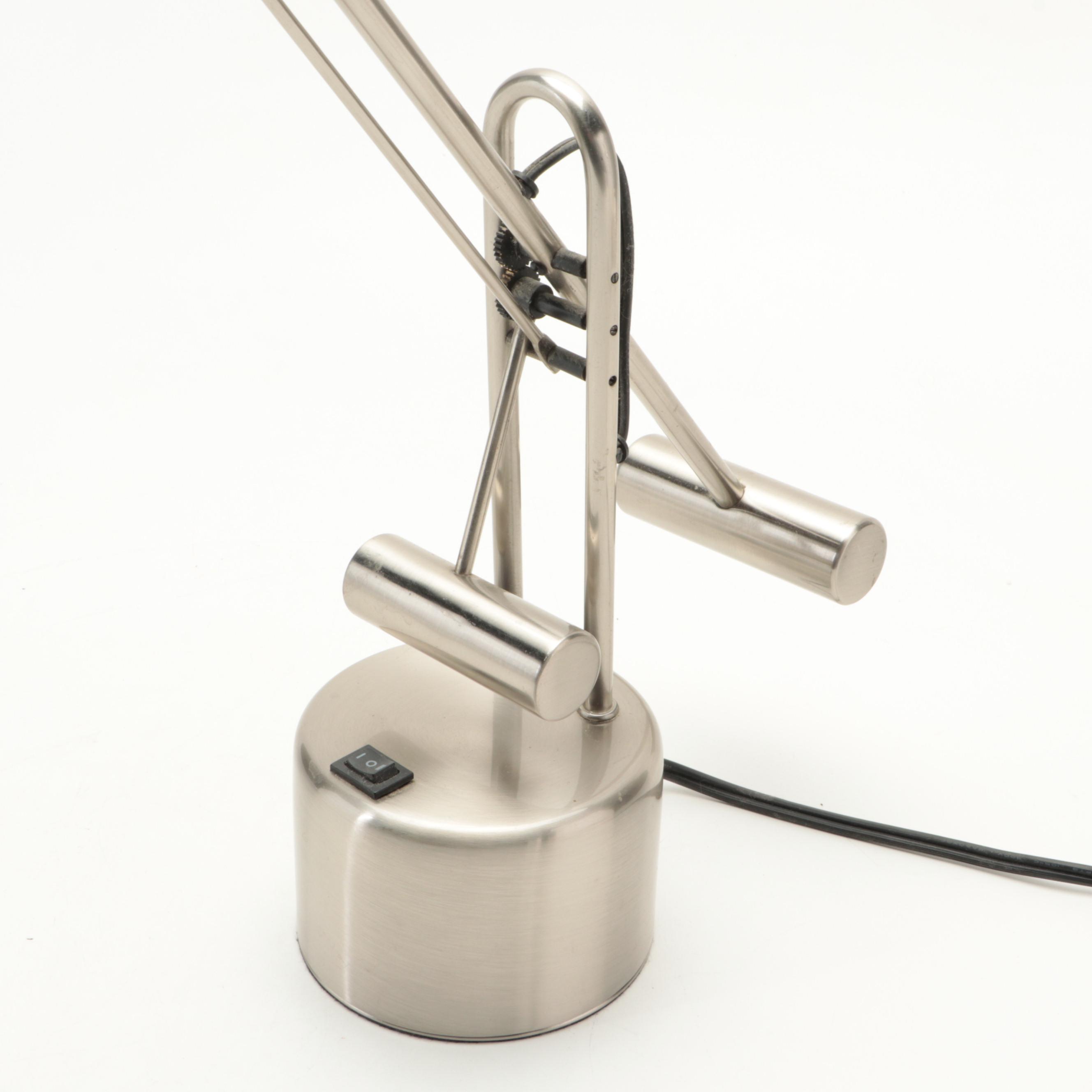 Brushed Metal Led Cantilever Task Lamp