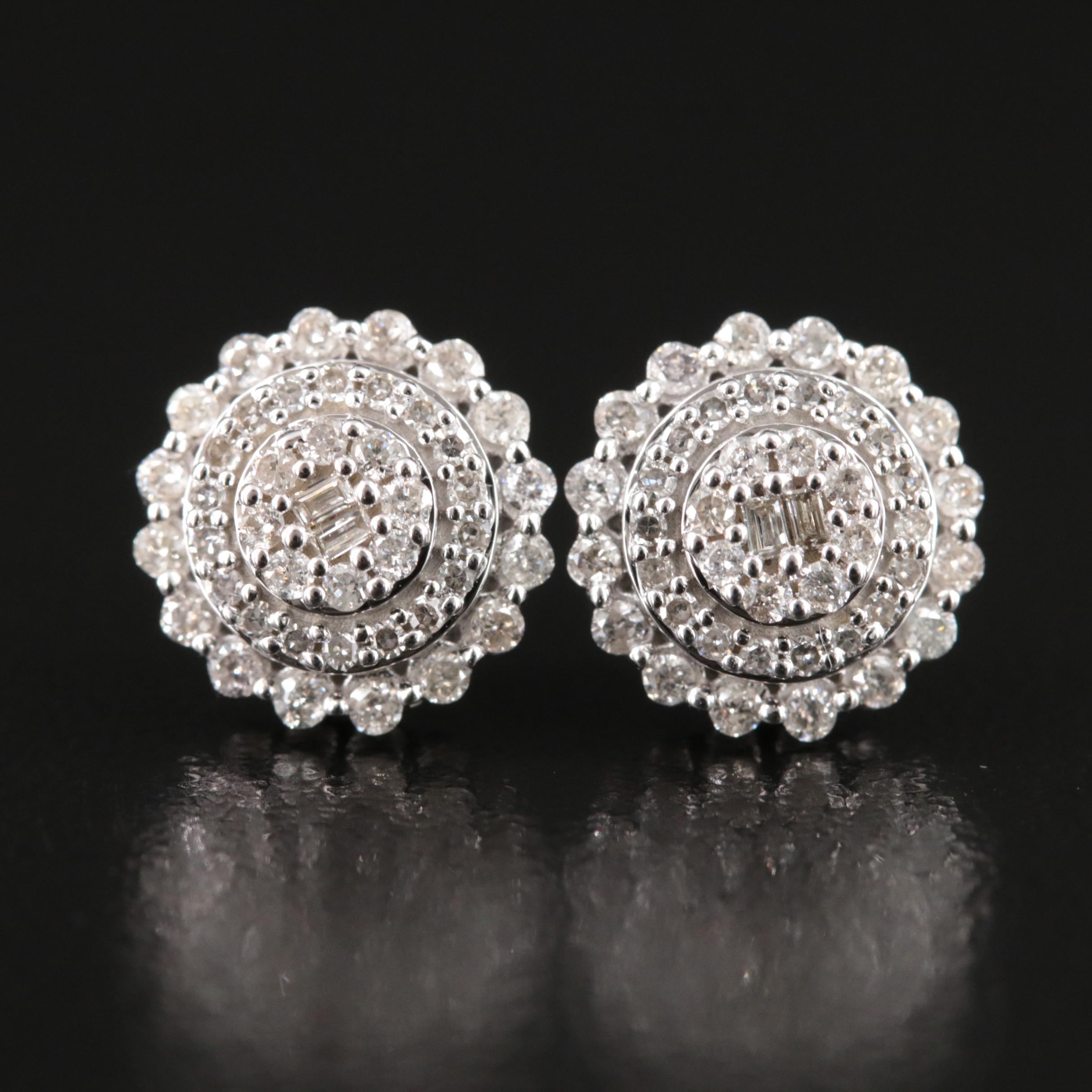 10K 0.51 CTW Diamond Stud Earrings