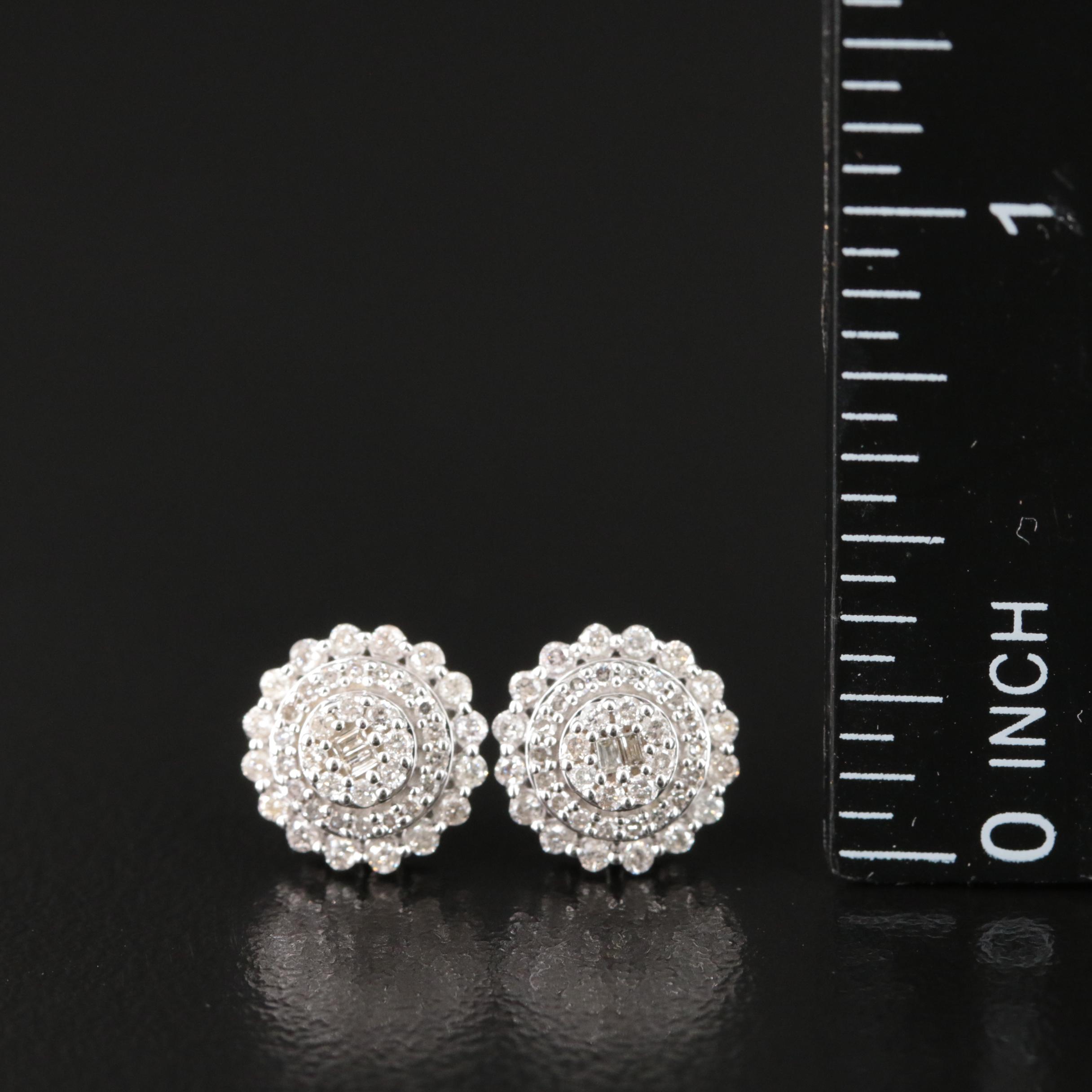 10K 0.51 CTW Diamond Stud Earrings