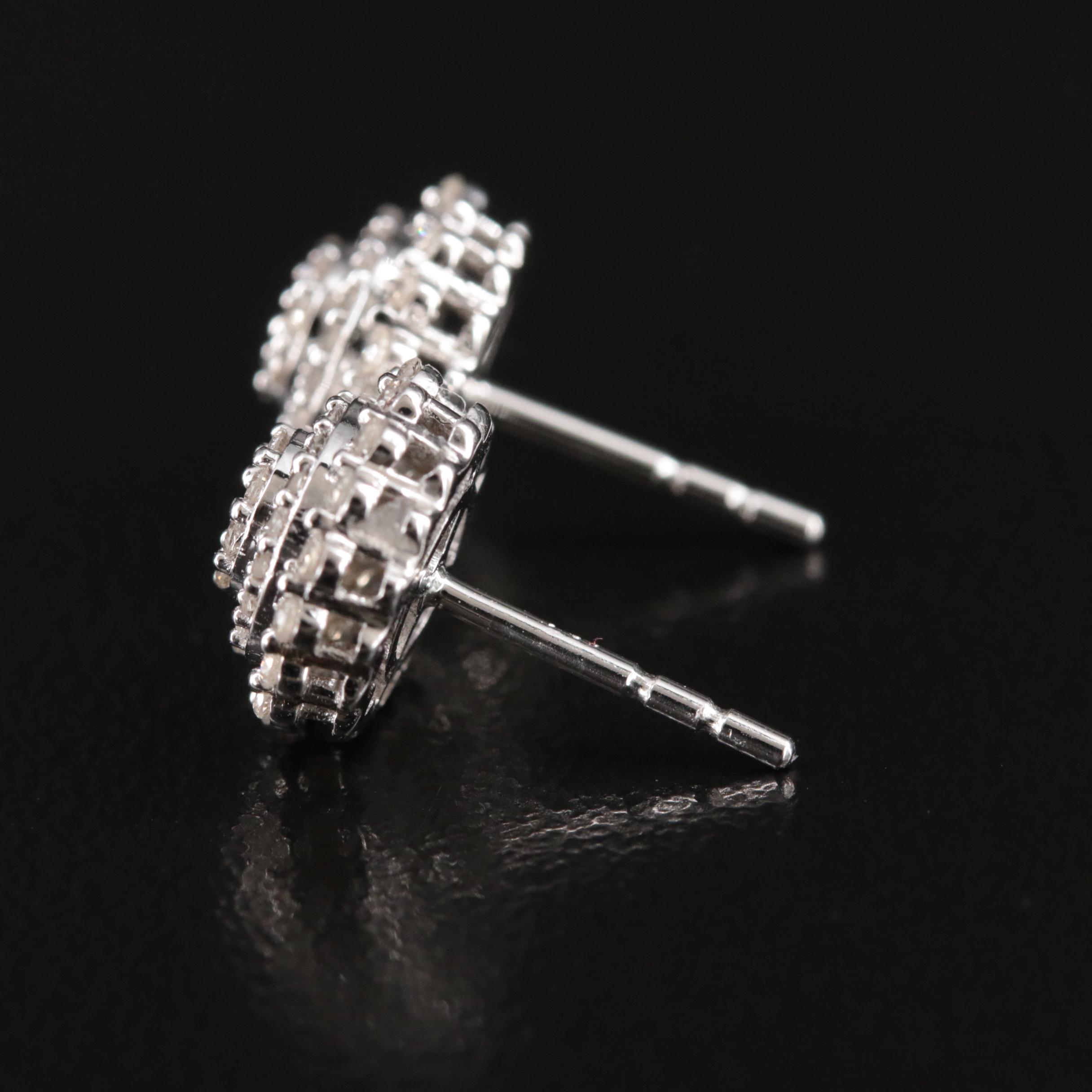 10K 0.51 CTW Diamond Stud Earrings