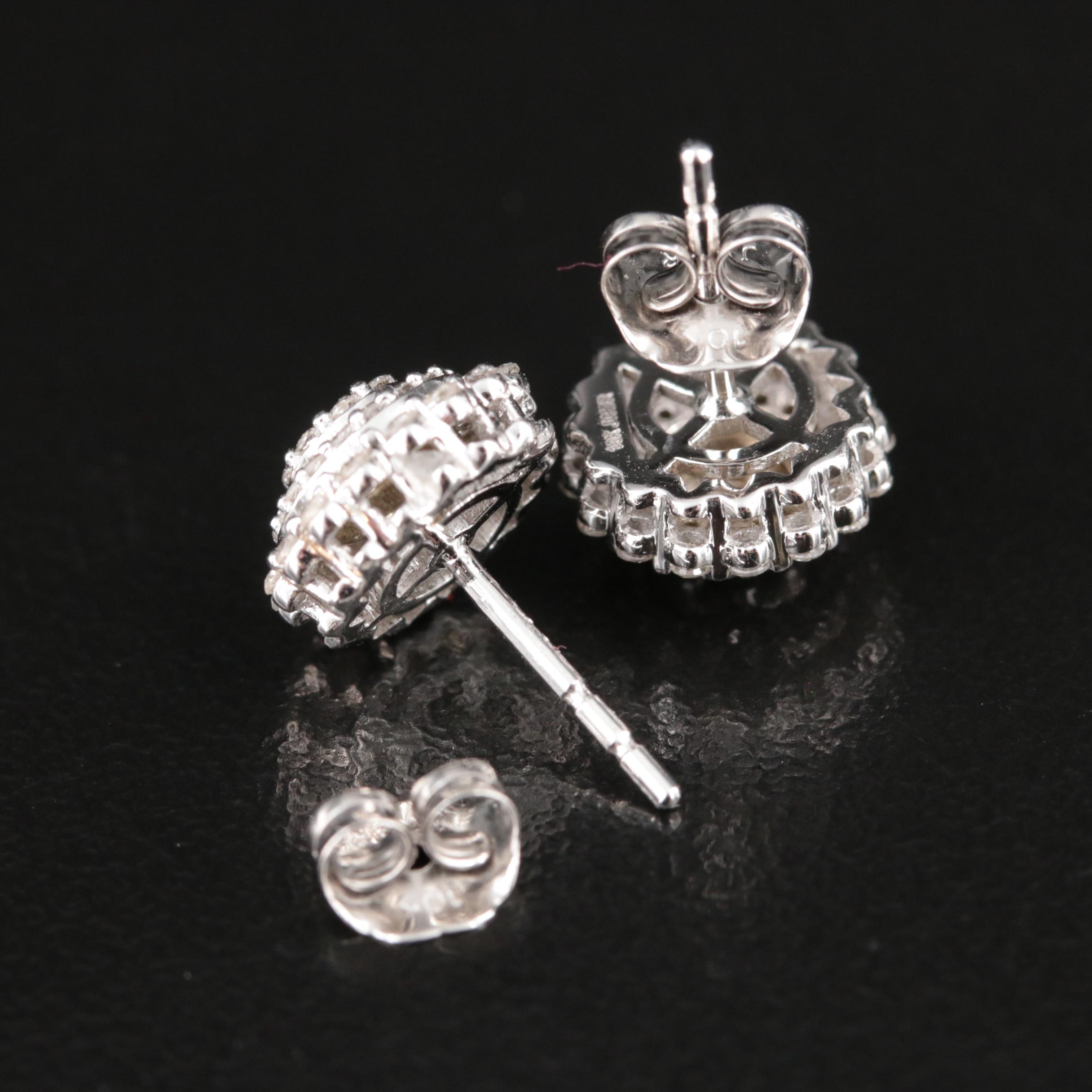 10K 0.51 CTW Diamond Stud Earrings