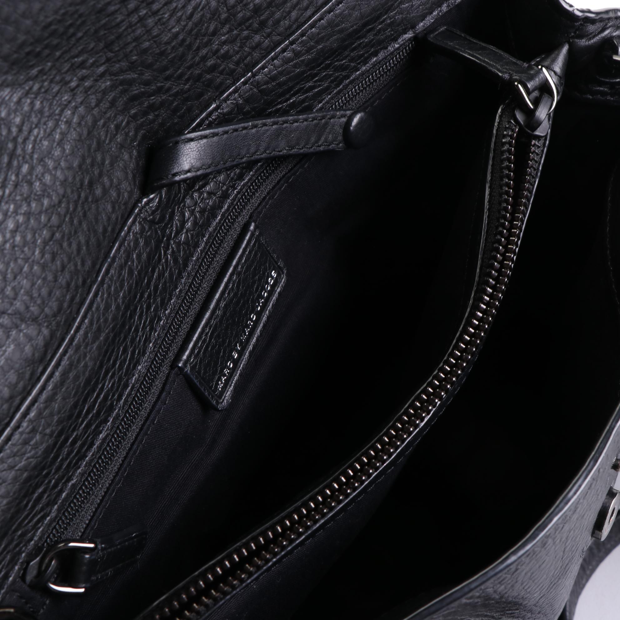 Marc by Marc Jacobs Convertible Tote Bag in Black Leather with Detachable Strap