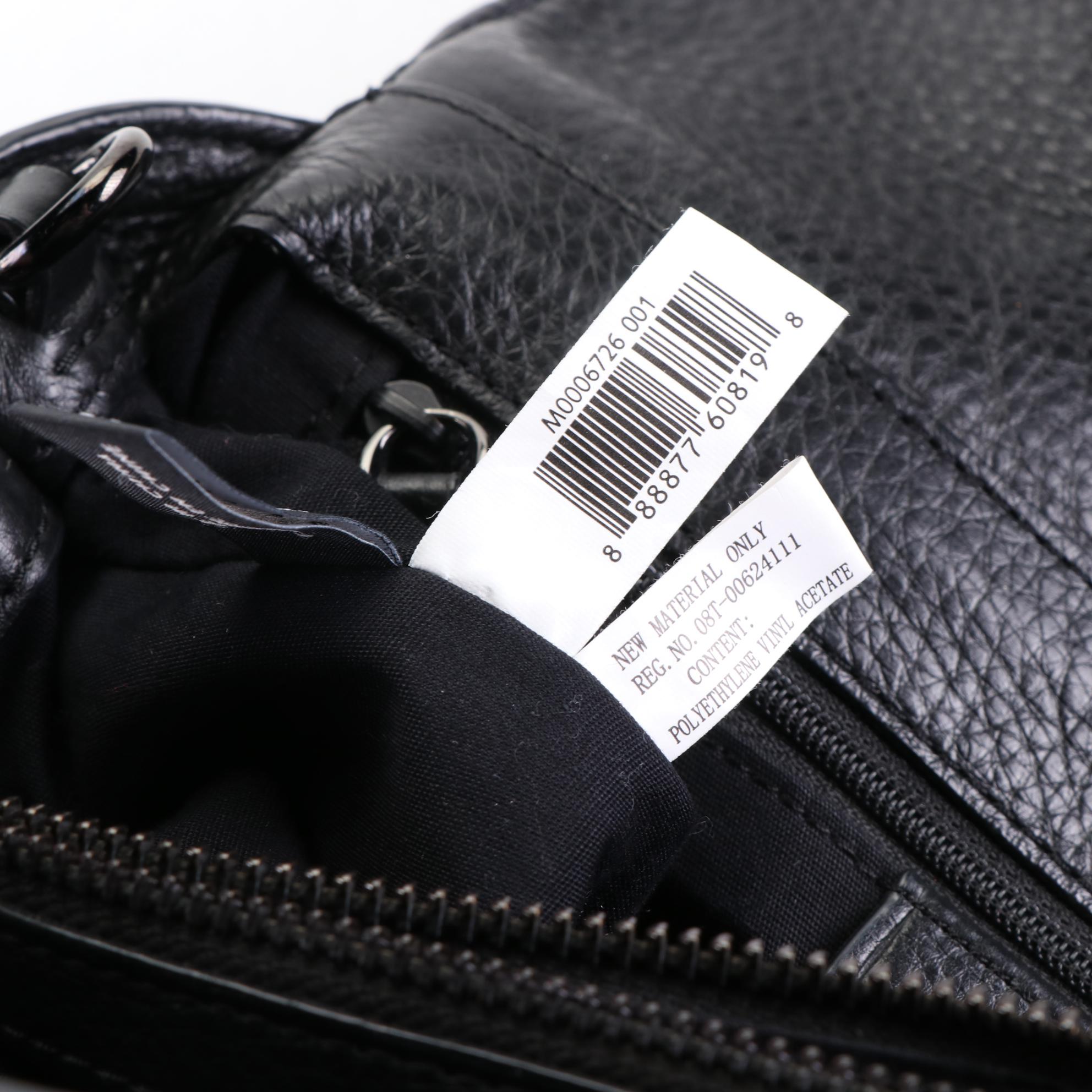 Marc by Marc Jacobs Convertible Tote Bag in Black Leather with Detachable Strap