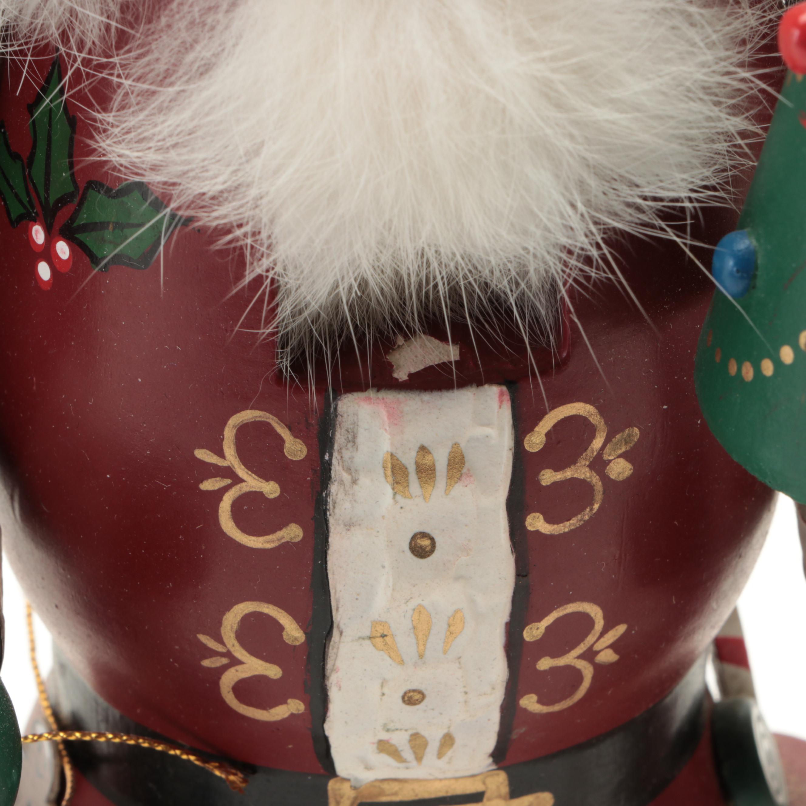 Nutcracker Village "Victorian Santa" and Other Santa Nutcrackers