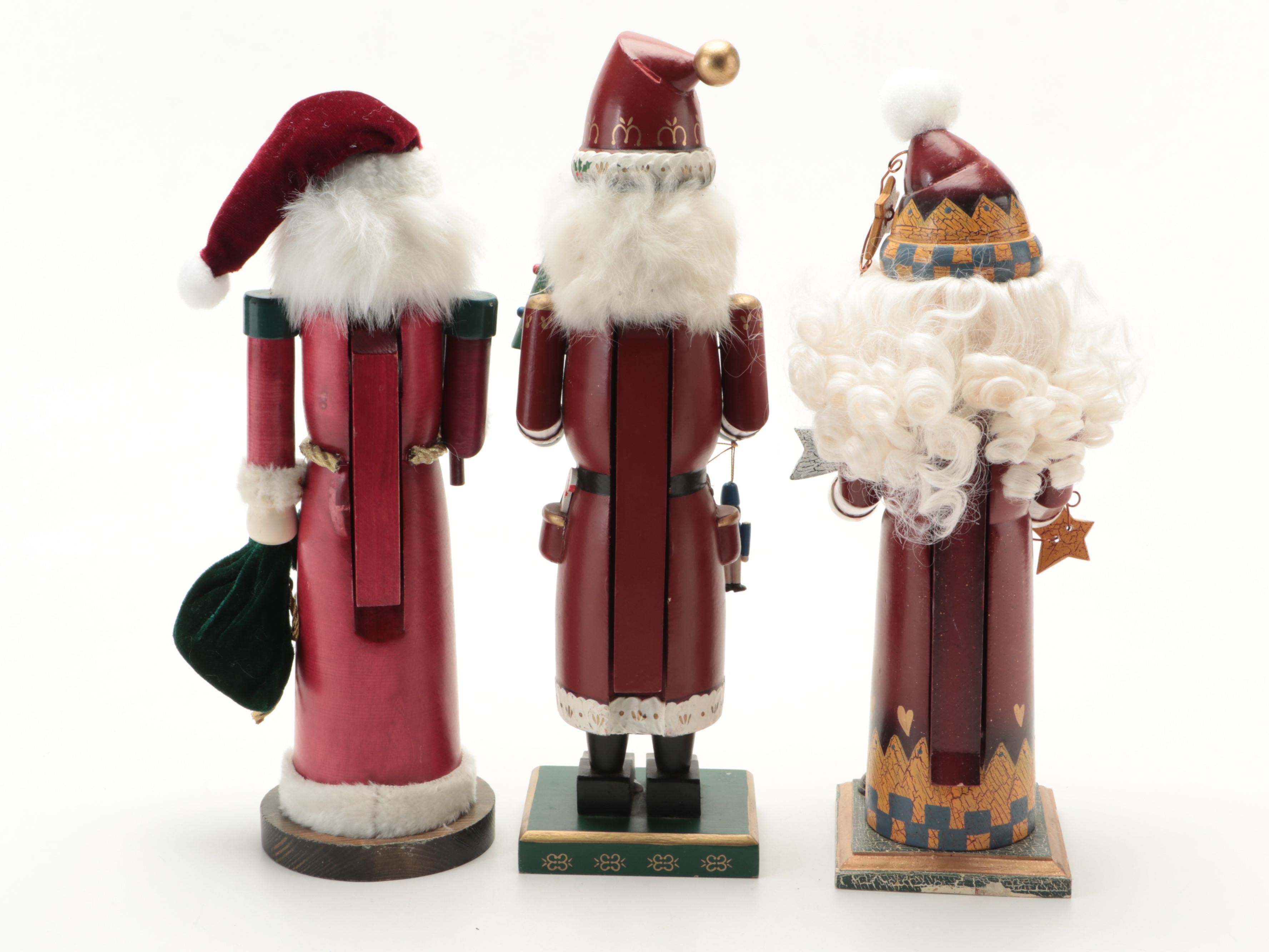 Nutcracker Village "Victorian Santa" and Other Santa Nutcrackers