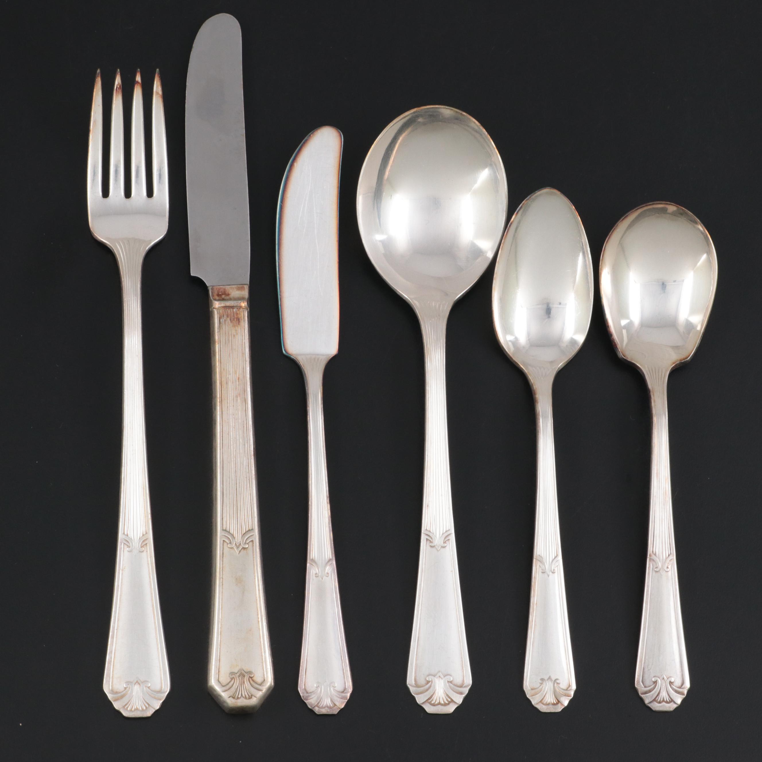 Wm Rogers "Fidelis" Silver Plate Flatware, Mid-20th Century