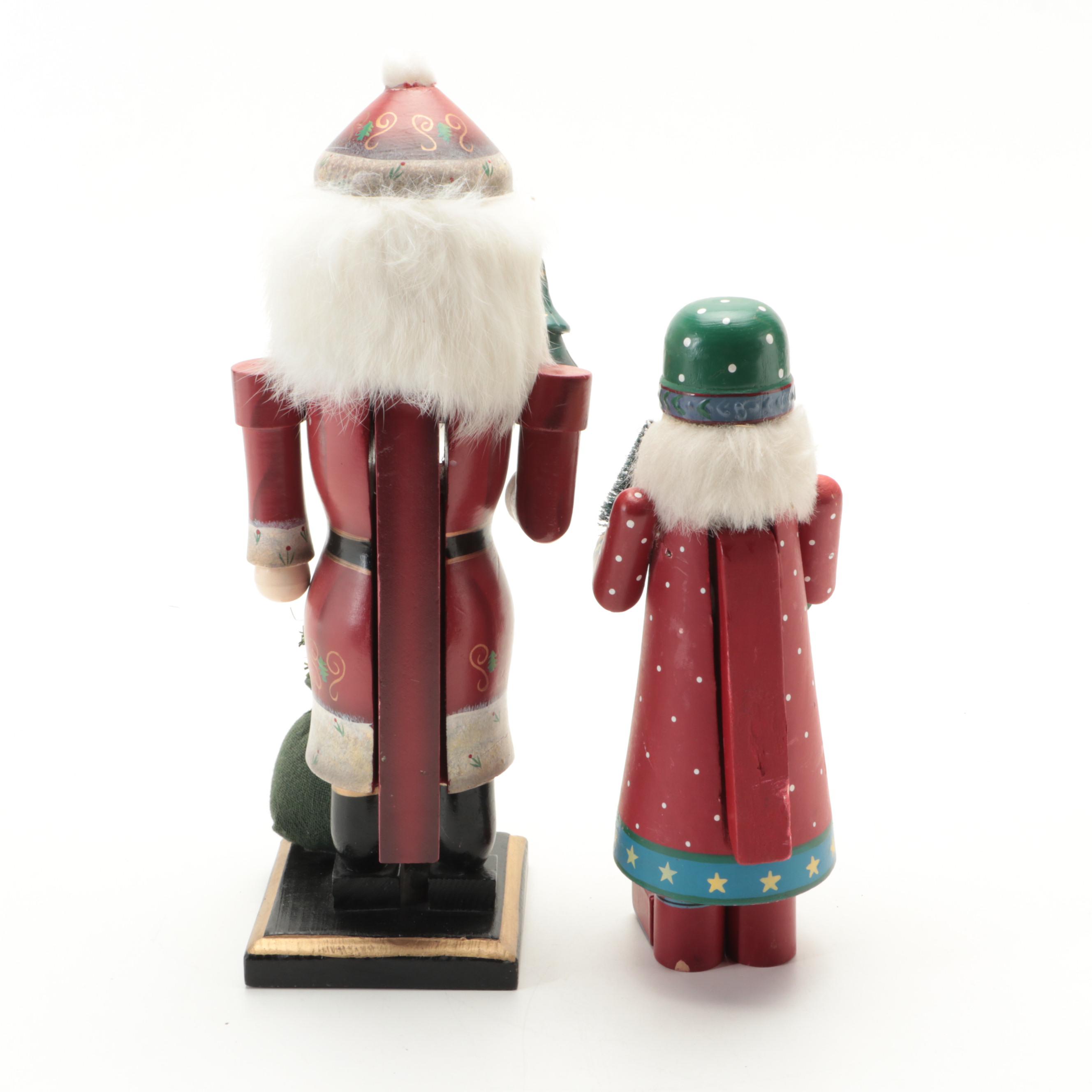 Nutcracker Village "Victorian Santa" and Other Santa Nutcrackers