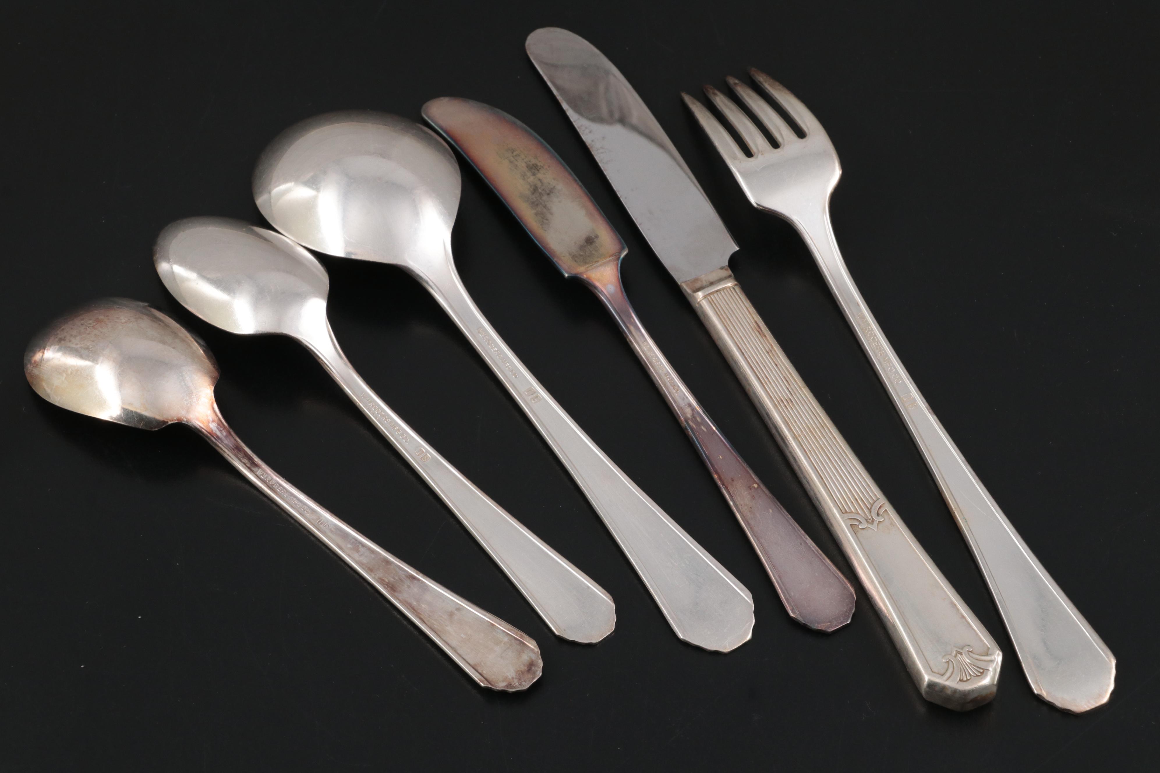 Wm Rogers "Fidelis" Silver Plate Flatware, Mid-20th Century
