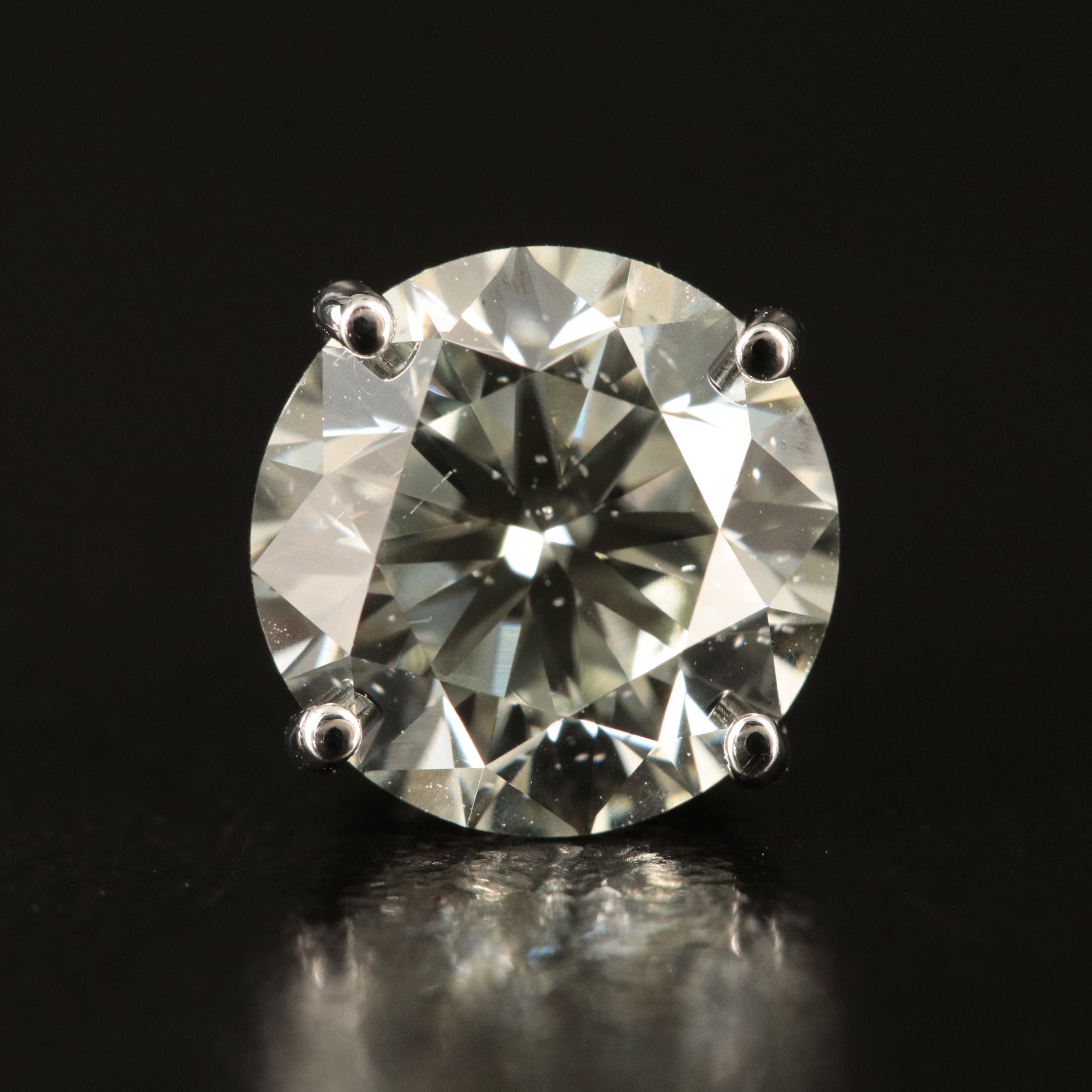 Platinum 3.65 CTW Lab Grown Diamond Earrings