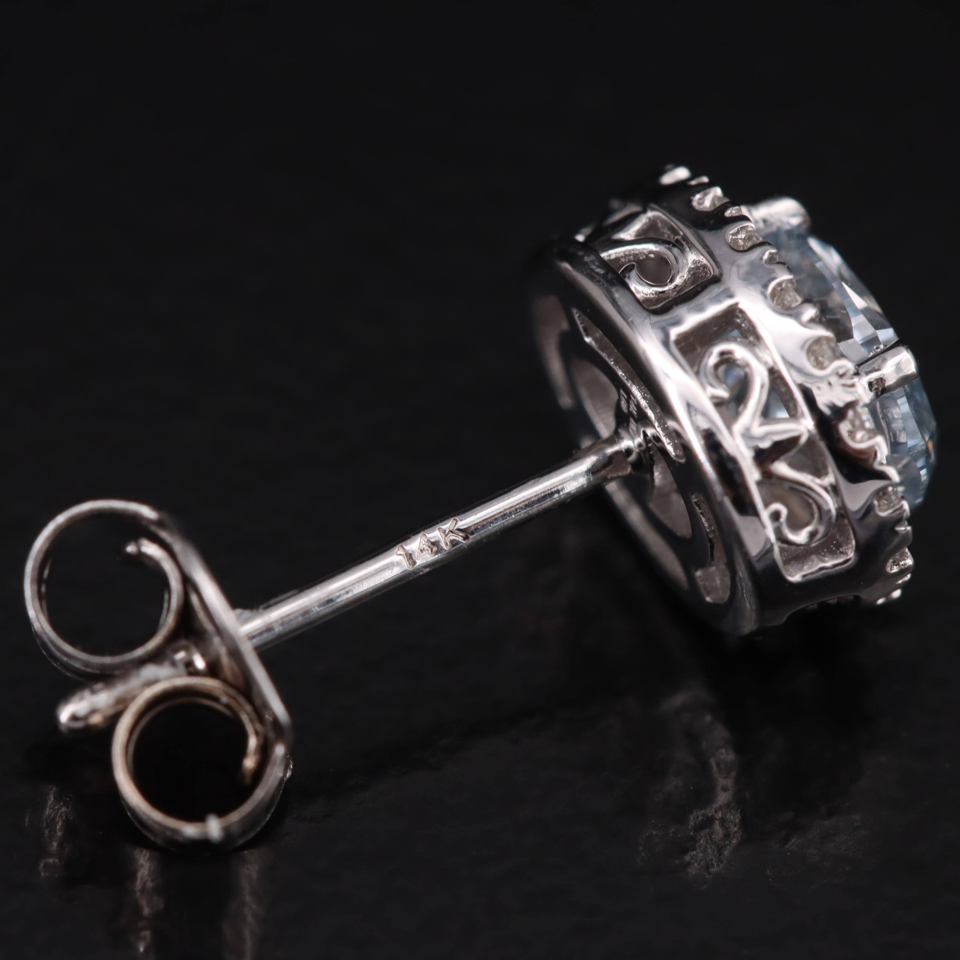 14K 0.98 CTW Lab Grown Diamond Stud Earrings