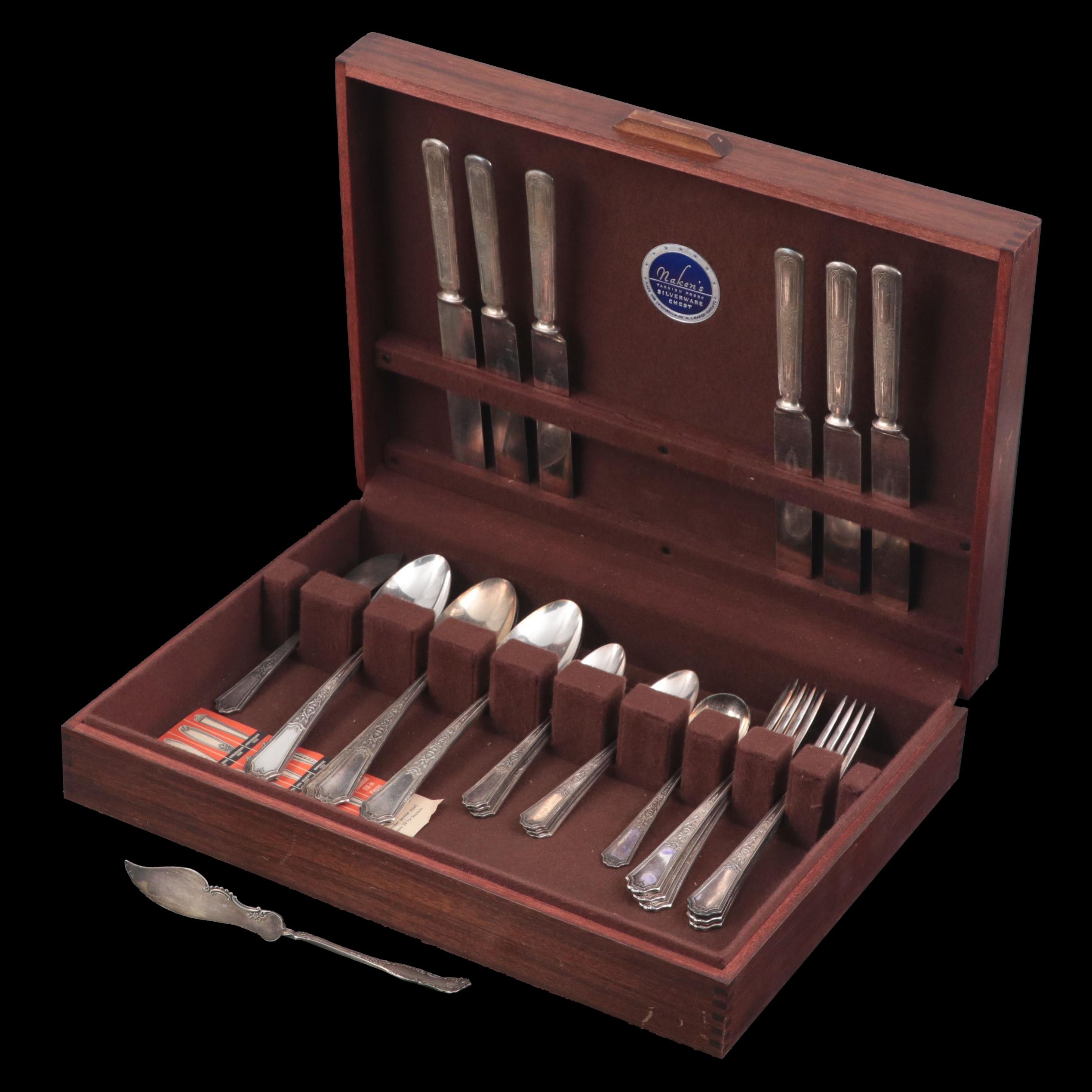 Rogers Bros "Ancestral" and Other Silver Plate Flatware, Early to Mid-20th C.