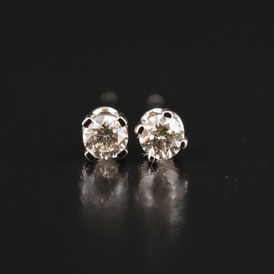 10K 0.17 CTW Diamond Stud Earrings