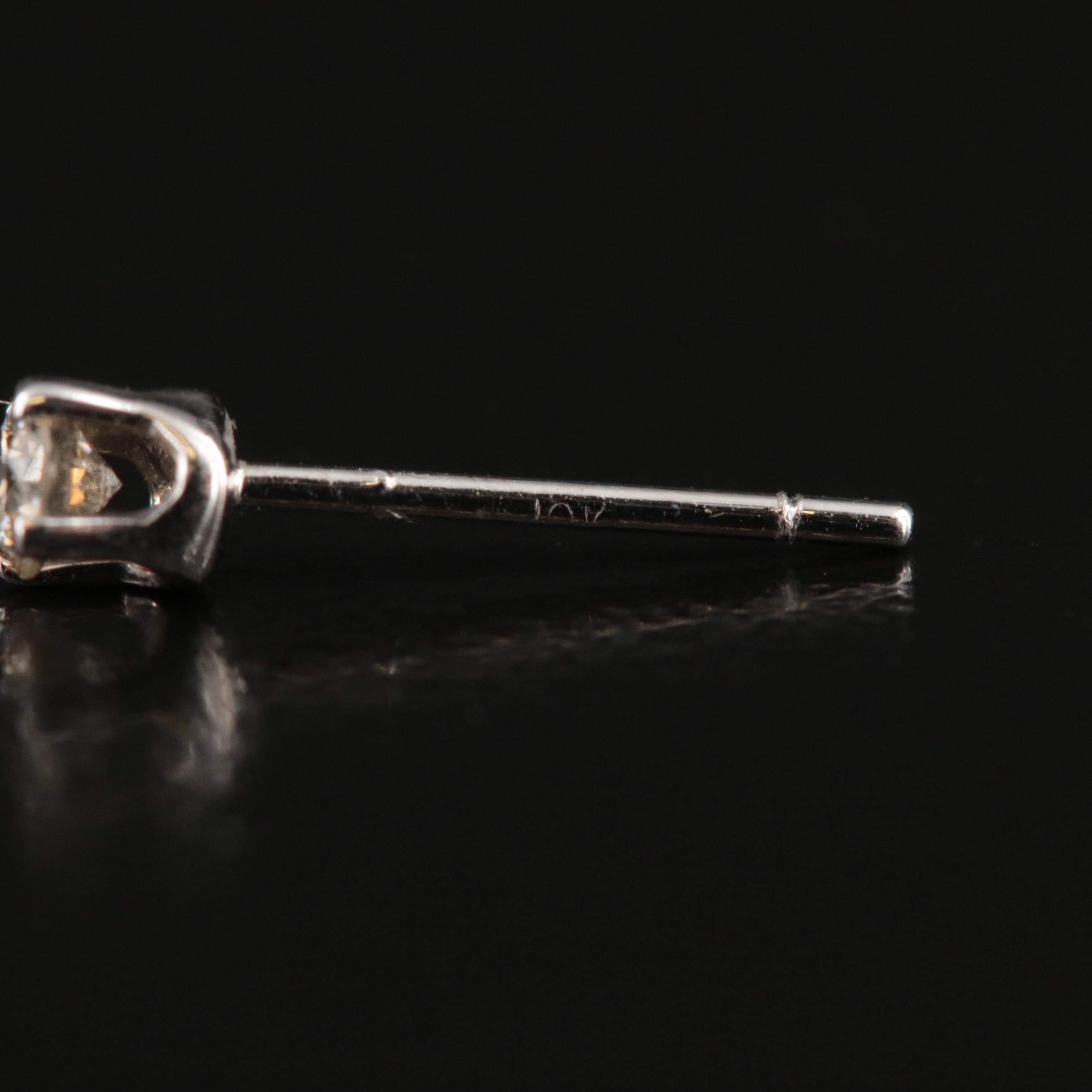 10K 0.17 CTW Diamond Stud Earrings