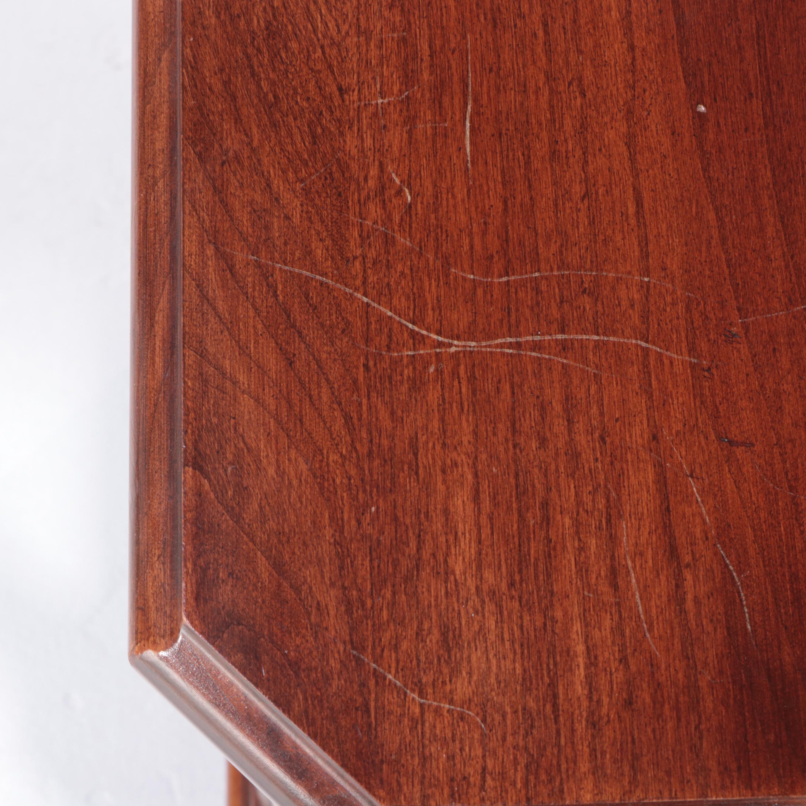 Federal Style Cherrywood Display Side Cabinet, Late 20th Century