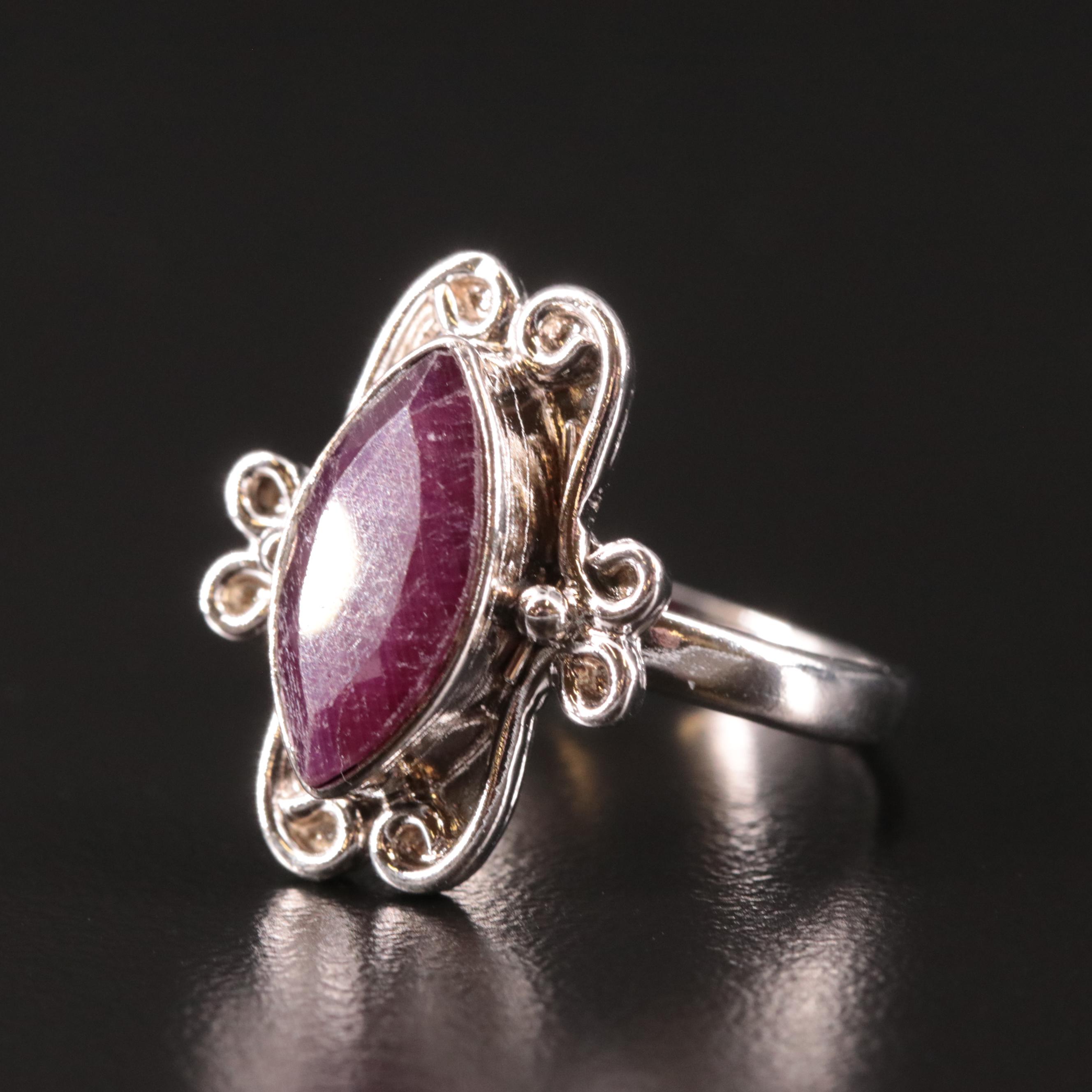 Ruby Marquise Ring