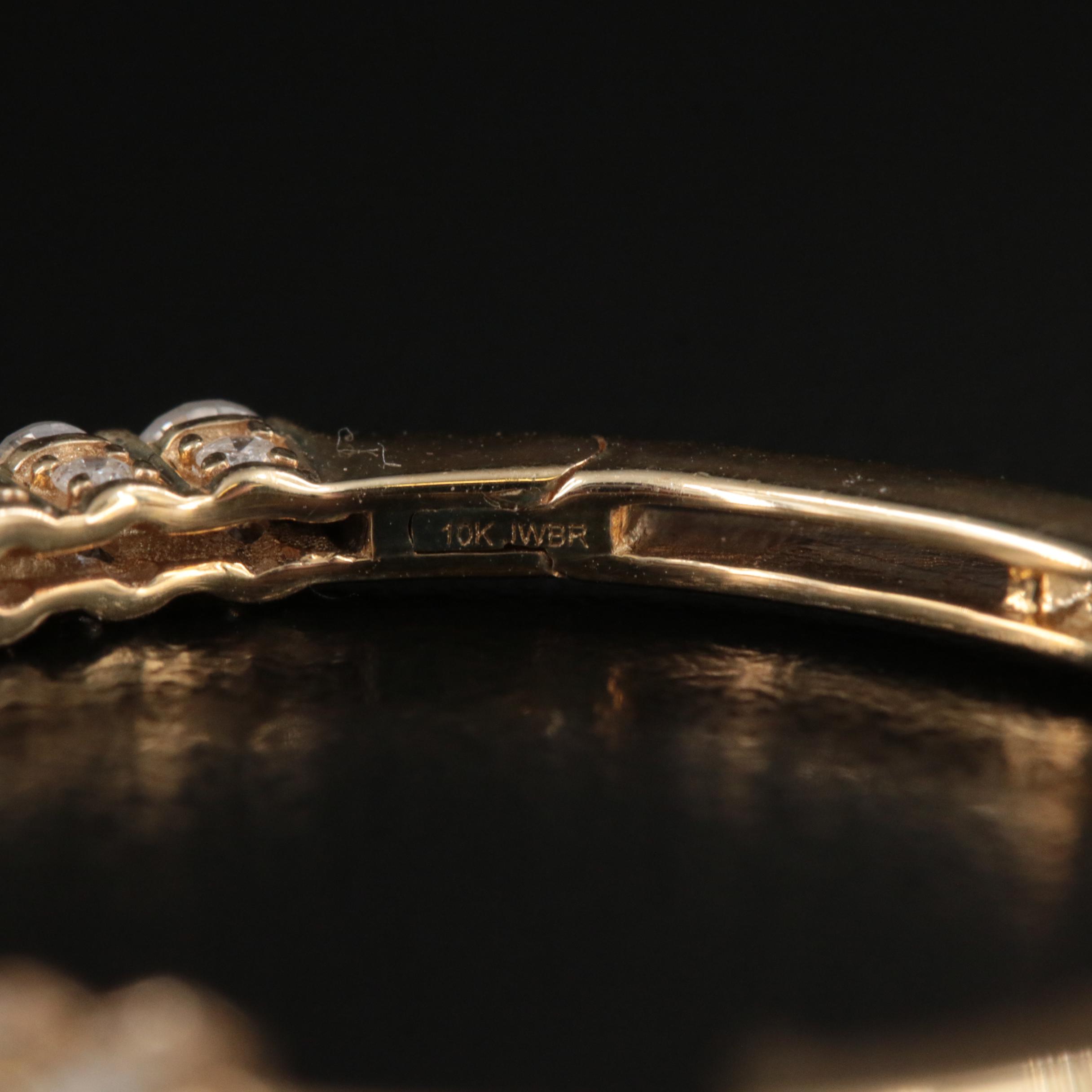 10K 2.10 CTW Diamond Hoop Earrings