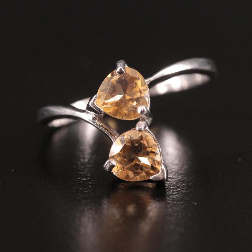 Sterling Citrine Ring