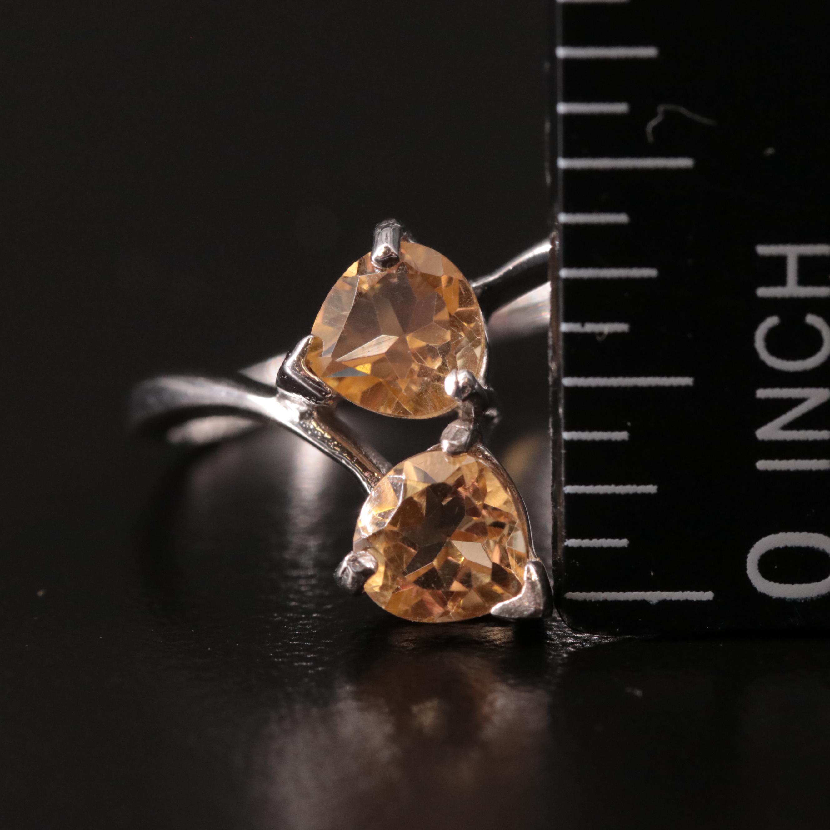 Sterling Citrine Ring